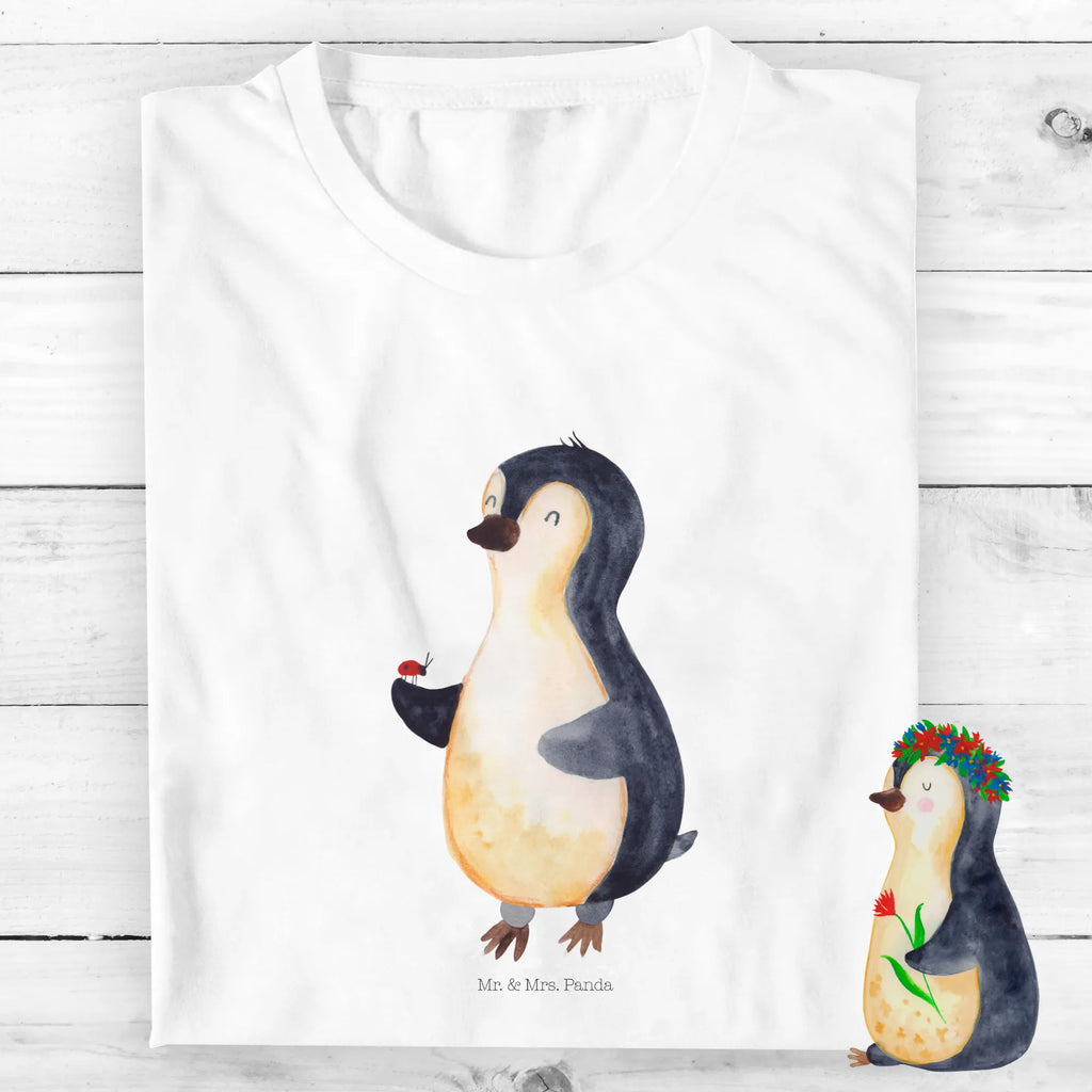 Organiczna koszulka dziecięca Pingwin biedronka Kinder T-Shirt Mädchen, Kinder T-Shirt Jungen, Kinder T-Shirt, Pinguin, Glück, Liebe, Marienkäfer, Pinguine, Wunder, Freude, Lebensfreude