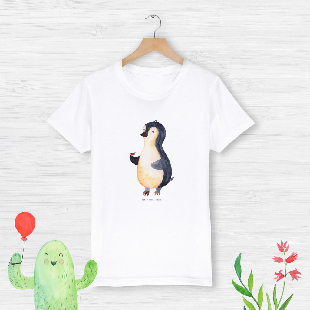 Organiczna koszulka dziecięca Pingwin biedronka Kinder T-Shirt Mädchen, Kinder T-Shirt Jungen, Kinder T-Shirt, Pinguin, Glück, Liebe, Marienkäfer, Pinguine, Wunder, Freude, Lebensfreude