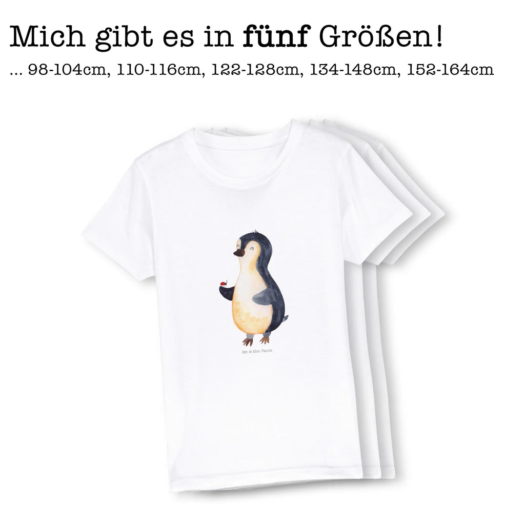 Organiczna koszulka dziecięca Pingwin biedronka Kinder T-Shirt Mädchen, Kinder T-Shirt Jungen, Kinder T-Shirt, Pinguin, Glück, Liebe, Marienkäfer, Pinguine, Wunder, Freude, Lebensfreude