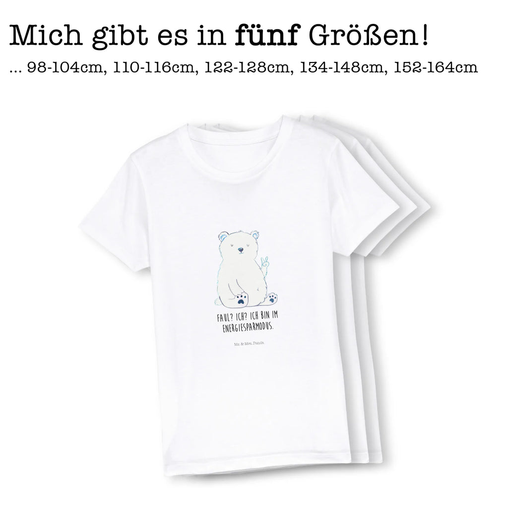 Organic Kinder T-Shirt Eisbär Faul Kinder T-Shirt Mädchen, Kinder T-Shirt, Kinder T-Shirt Jungen, Bär, Teddybär, Teddy, Nordpol, Bürojob, Arbeit, Homeoffice, Arbeitsplatz, Eisbär, Faul, Büro, Entspannen, Relaxen