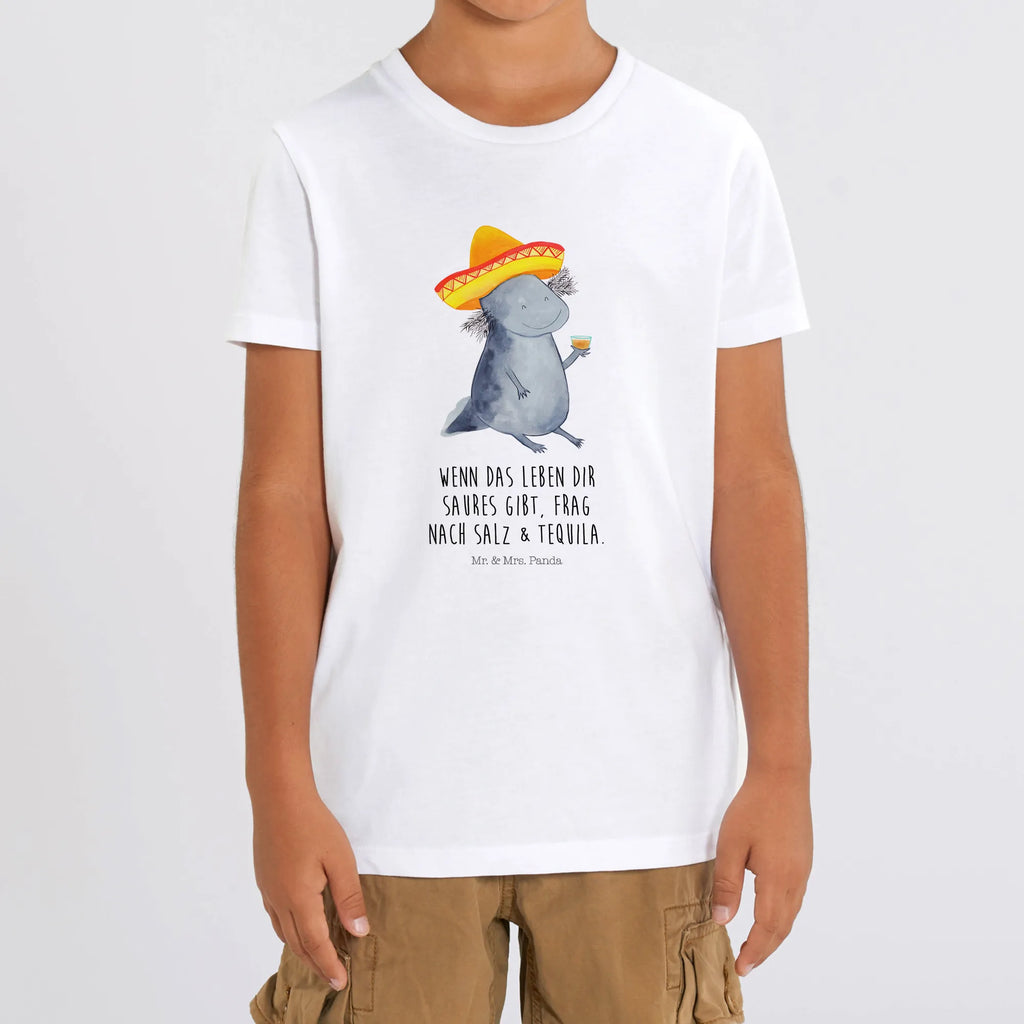 Organic Kids T-Shirt axolotl tequila Kinder T-Shirt Mädchen, Kinder T-Shirt Jungen, Kinder T-Shirt, Axolotl, Molch, Mexico, Lurch, Feuersalamander, Sombrero, Feuerdrache, Spruch, Tequila, Motivation, Axolot, Lurche, Mexiko, Zitrone, Schwanzlurch