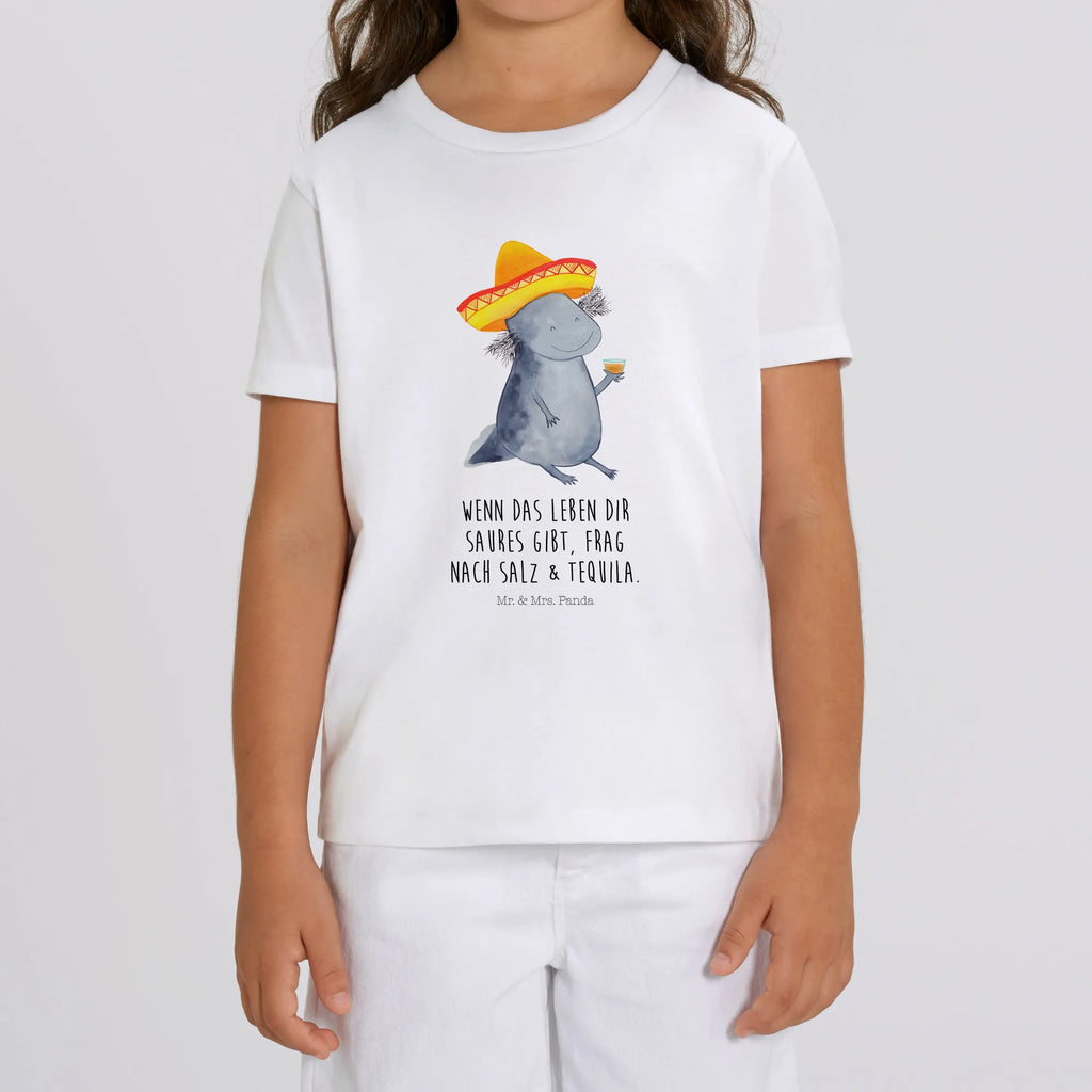 Organic Kids T-Shirt axolotl tequila Kinder T-Shirt Mädchen, Kinder T-Shirt Jungen, Kinder T-Shirt, Axolotl, Molch, Mexico, Lurch, Feuersalamander, Sombrero, Feuerdrache, Spruch, Tequila, Motivation, Axolot, Lurche, Mexiko, Zitrone, Schwanzlurch