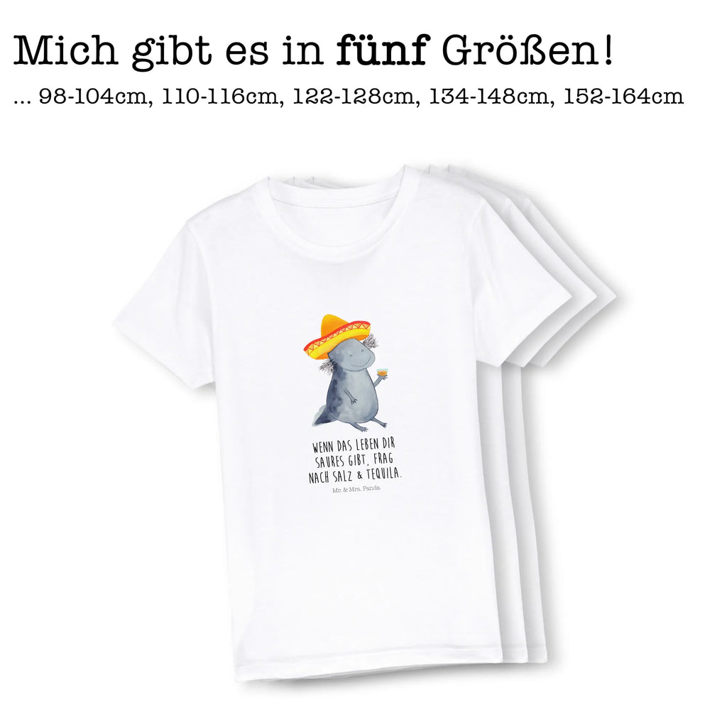 Organic Kids T-Shirt axolotl tequila Kinder T-Shirt Mädchen, Kinder T-Shirt Jungen, Kinder T-Shirt, Axolotl, Molch, Mexico, Lurch, Feuersalamander, Sombrero, Feuerdrache, Spruch, Tequila, Motivation, Axolot, Lurche, Mexiko, Zitrone, Schwanzlurch