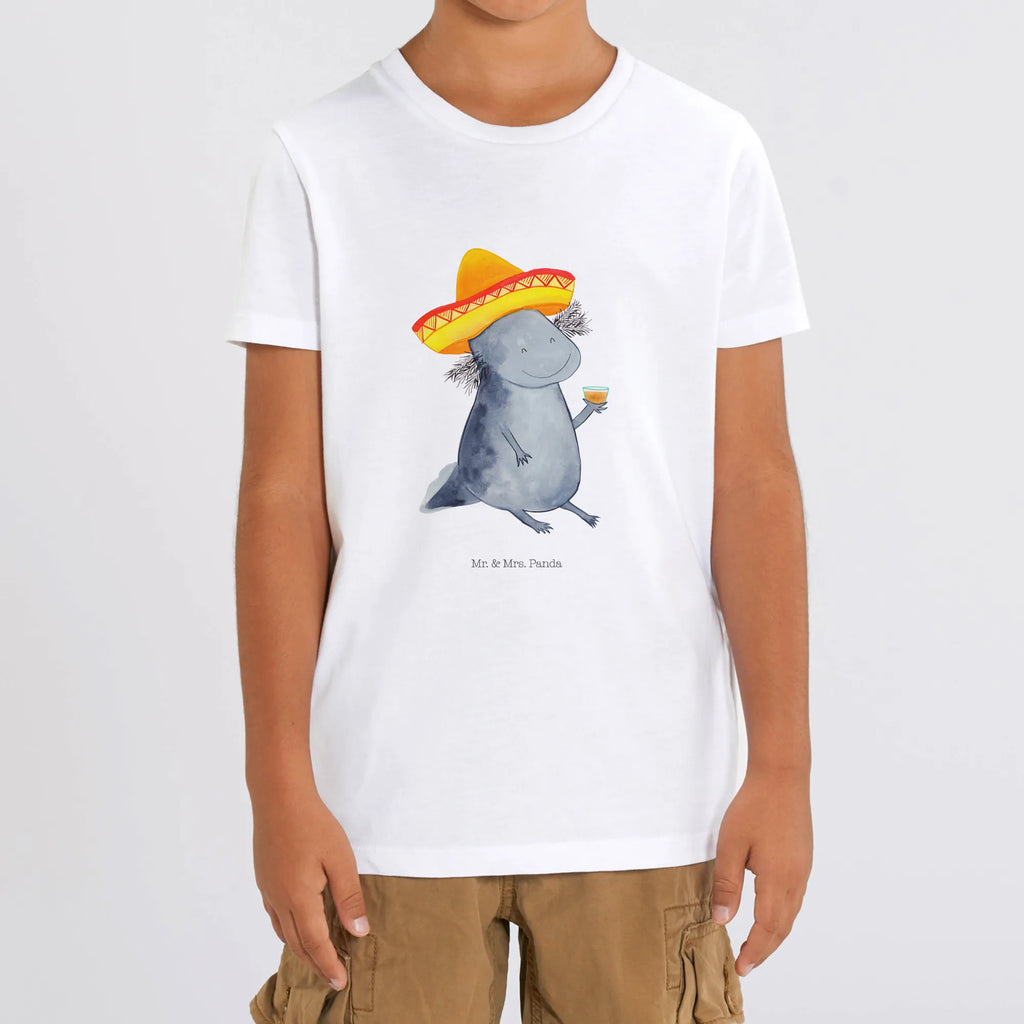 Organic Kids T-Shirt axolotl tequila Kinder T-Shirt Mädchen, Kinder T-Shirt Jungen, Kinder T-Shirt, Axolotl, Molch, Mexico, Lurch, Feuersalamander, Sombrero, Feuerdrache, Spruch, Tequila, Motivation, Axolot, Lurche, Mexiko, Zitrone, Schwanzlurch