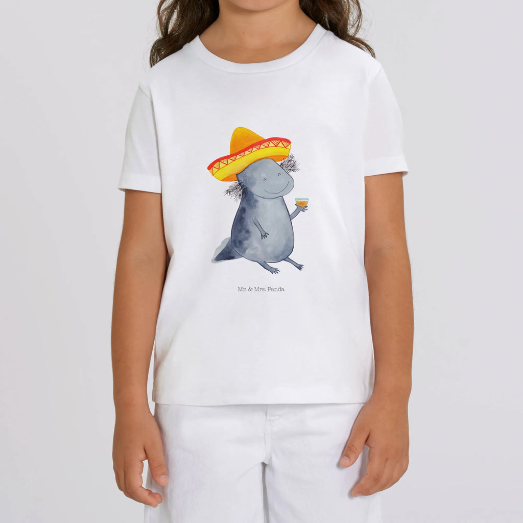 Organic Kids T-Shirt axolotl tequila Kinder T-Shirt Mädchen, Kinder T-Shirt Jungen, Kinder T-Shirt, Axolotl, Molch, Mexico, Lurch, Feuersalamander, Sombrero, Feuerdrache, Spruch, Tequila, Motivation, Axolot, Lurche, Mexiko, Zitrone, Schwanzlurch