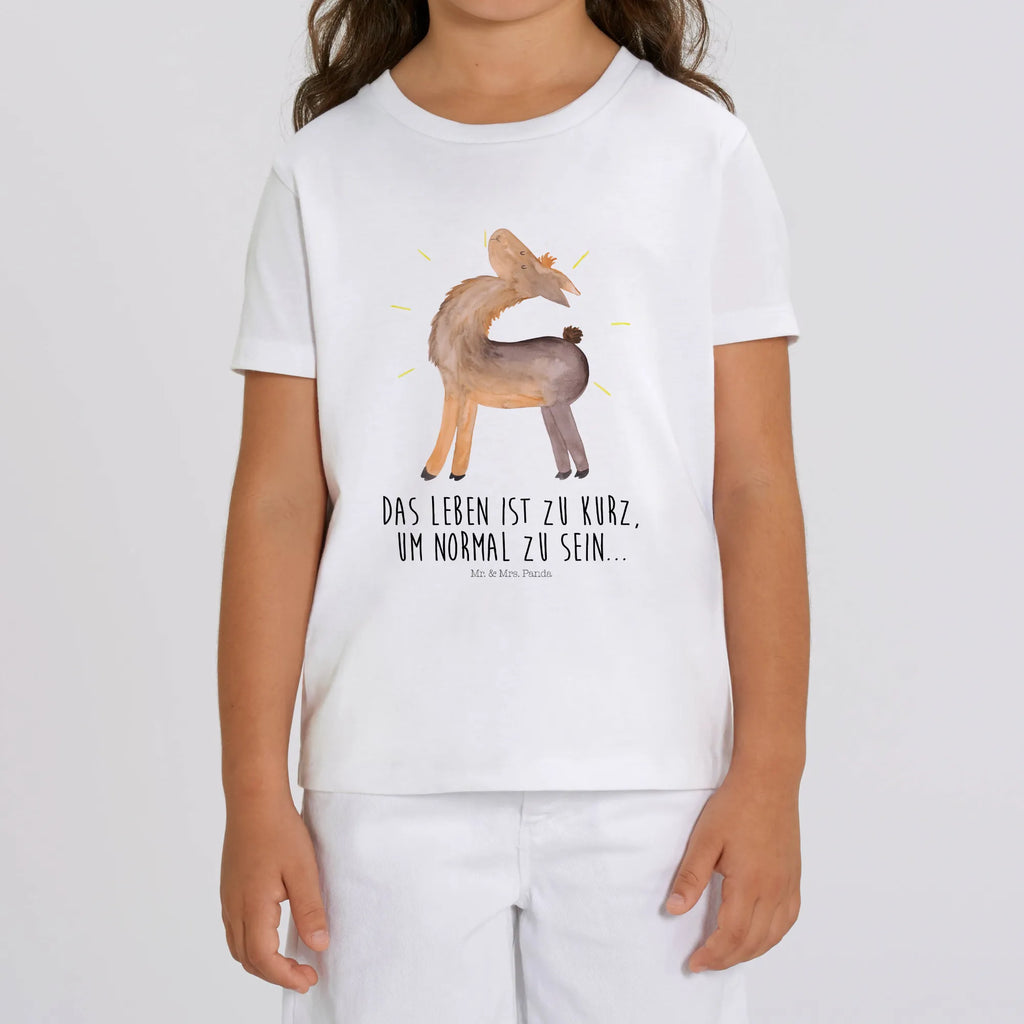 Organiczna koszulka dziecięca lama Dumny Kinder T-Shirt, Kinder T-Shirt Jungen, Kinder T-Shirt Mädchen, Alpaka, Lama, Außenseiter, stolz, Lamas, Kumpel, Hippie, beste Freundin, Anders, Freundin, Familie, Freundinnen, Family, Neustart
