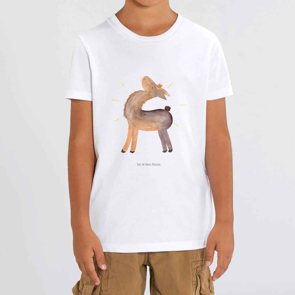 Organiczna koszulka dziecięca lama Dumny Kinder T-Shirt, Kinder T-Shirt Jungen, Kinder T-Shirt Mädchen, Alpaka, Lama, Außenseiter, stolz, Lamas, Kumpel, Hippie, beste Freundin, Anders, Freundin, Familie, Freundinnen, Family, Neustart