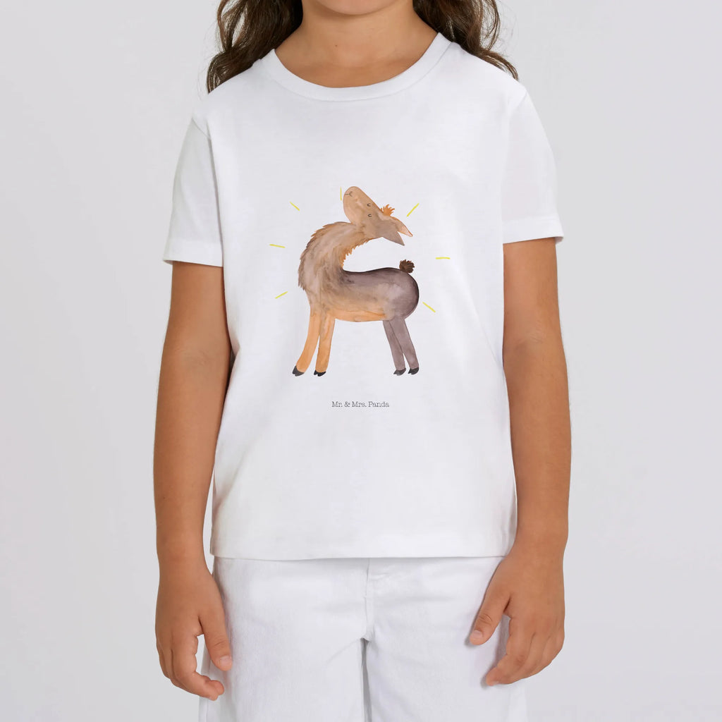 Organiczna koszulka dziecięca lama Dumny Kinder T-Shirt, Kinder T-Shirt Jungen, Kinder T-Shirt Mädchen, Alpaka, Lama, Außenseiter, stolz, Lamas, Kumpel, Hippie, beste Freundin, Anders, Freundin, Familie, Freundinnen, Family, Neustart