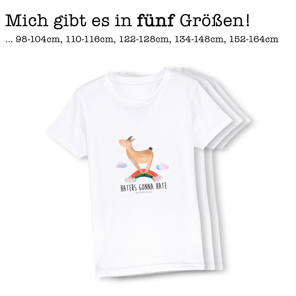 Organiczna koszulka dziecięca lama tęcza Kinder T-Shirt Jungen, Kinder T-Shirt, Kinder T-Shirt Mädchen, Lama, Alpaka, Abi, Hobby, Lamas, Außenseiter, Wolkenland, Freiheit, Selbstständig, Regenbogen, Haters, Schule, Haters Gonna Hate
