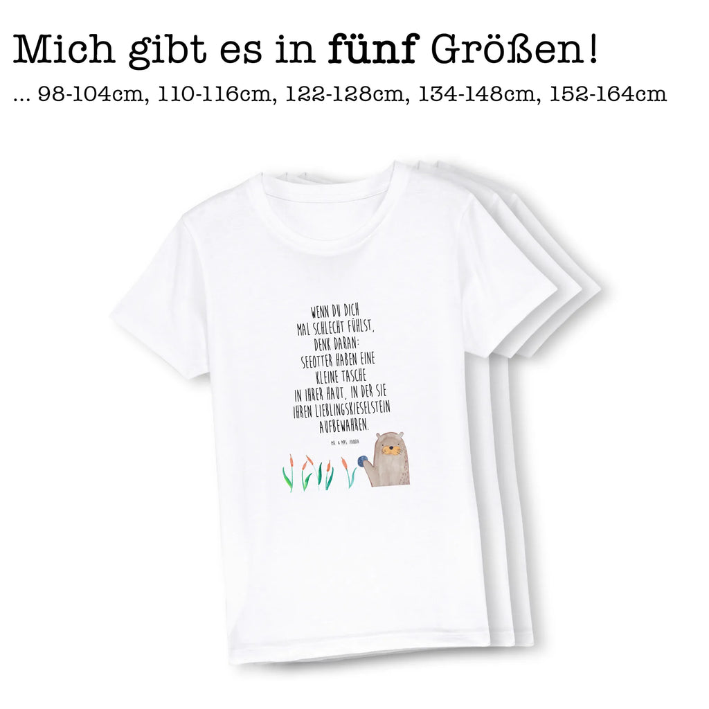 Organiczna koszulka dziecięca wydra kamień Kinder T-Shirt Jungen, Kinder T-Shirt Mädchen, Kinder T-Shirt, Otter, Seeotter, Fischotter, Otter Seeotter See Otter