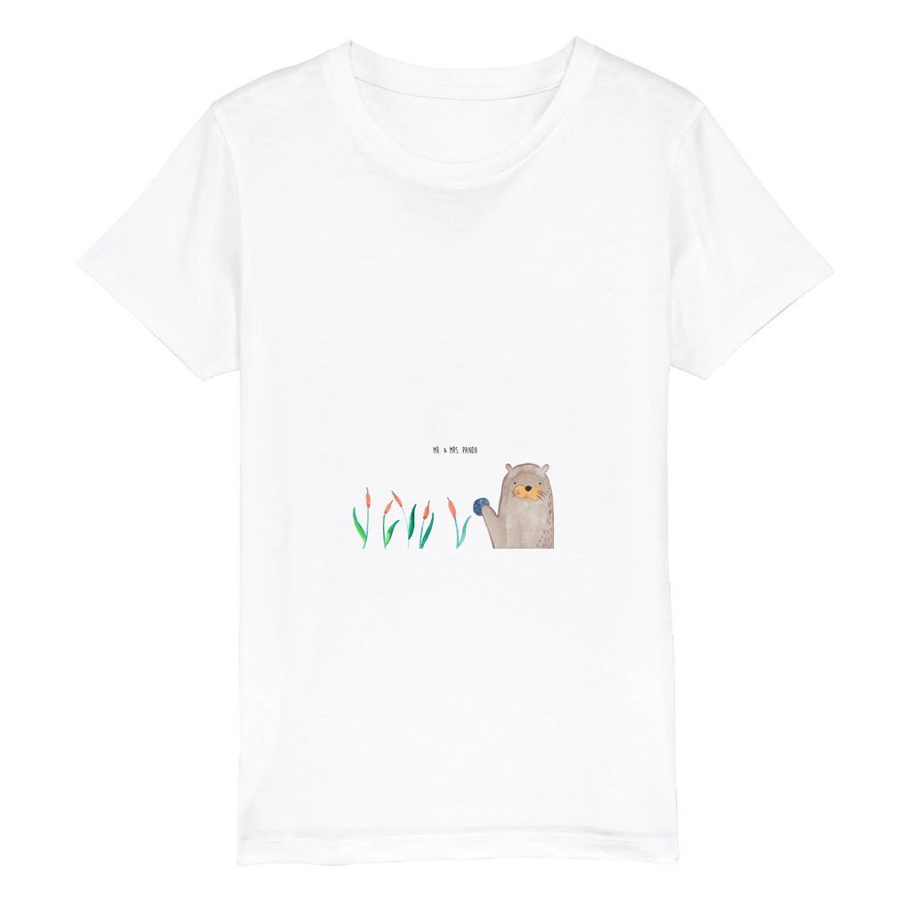 Organiczna koszulka dziecięca wydra kamień Kinder T-Shirt Jungen, Kinder T-Shirt Mädchen, Kinder T-Shirt, Otter, Seeotter, Fischotter, Otter Seeotter See Otter
