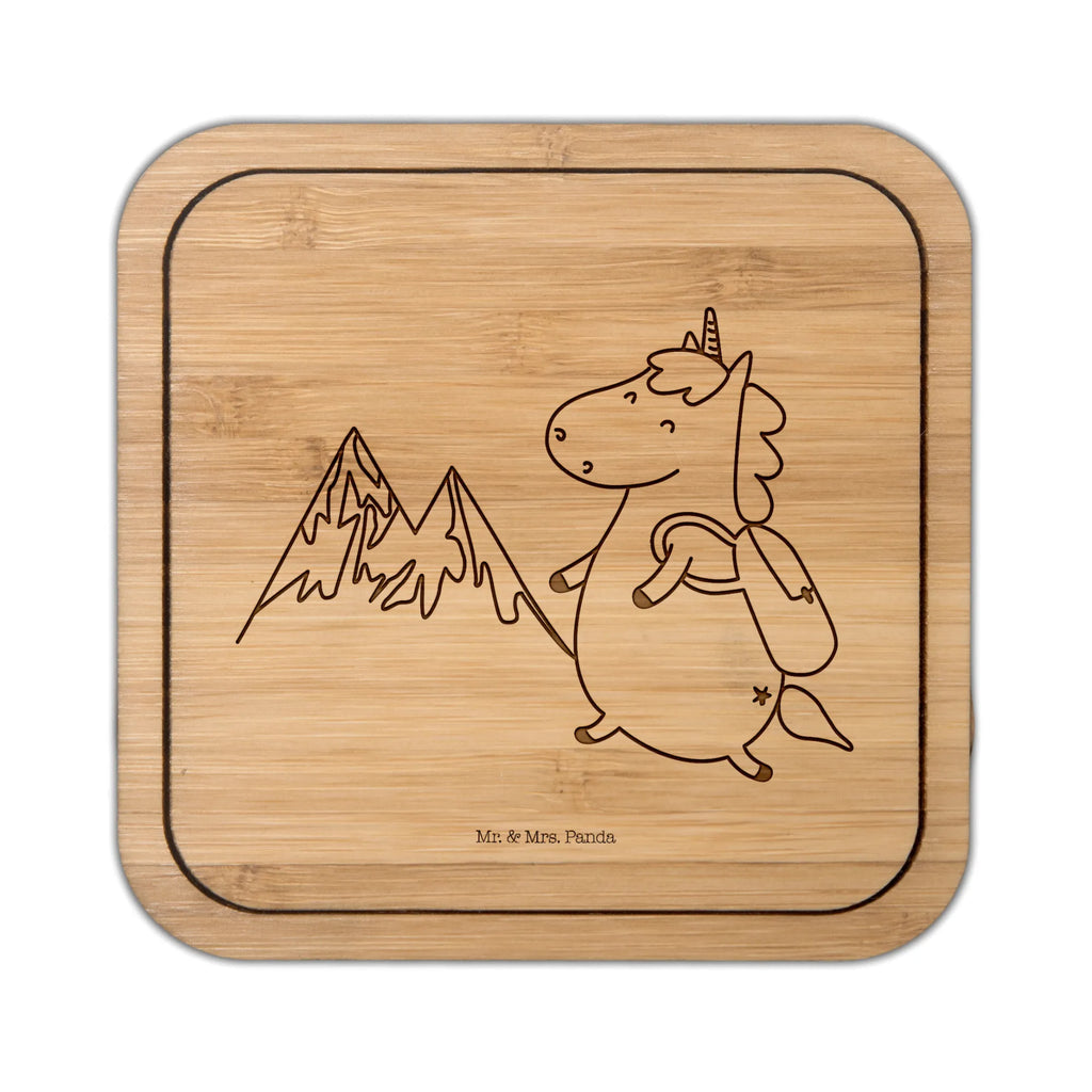 Square coaster unicorn climber square, party, glass, presents, breakfast, glasses, wood, gifts, gift, set, coasters, glass coasters, giveaways, unicorn, unicorns, vacation, adventure, world traveler, travel, english, adventurer, mountains, explorer, Einhorn, mountaineer, world trip