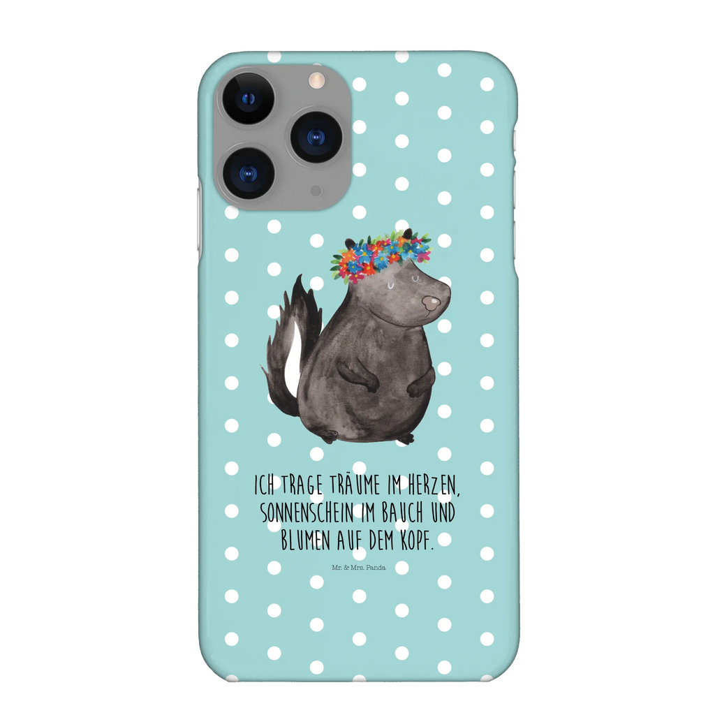 Handyhülle Stinktier Mädchen Cover, Hülle, Handy Case, Iphone 10, Handycover, Handyhülle, Iphone X, Handy, Stinktier, Skunk, Stinker, Namaste, Wildtier, Yoga, Raubtier, Stinki