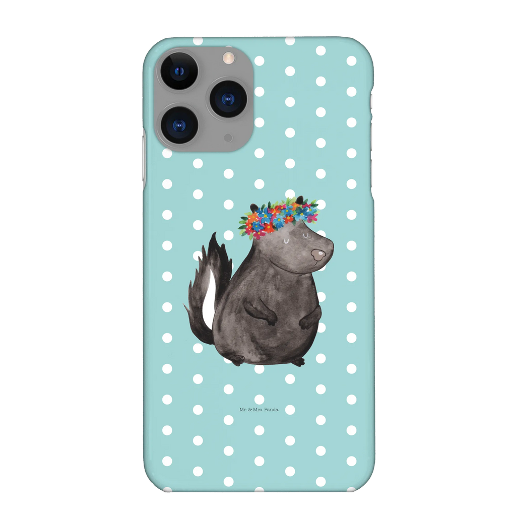 Handyhülle Stinktier Mädchen Cover, Hülle, Handy Case, Iphone 10, Handycover, Handyhülle, Iphone X, Handy, Stinktier, Skunk, Stinker, Namaste, Wildtier, Yoga, Raubtier, Stinki