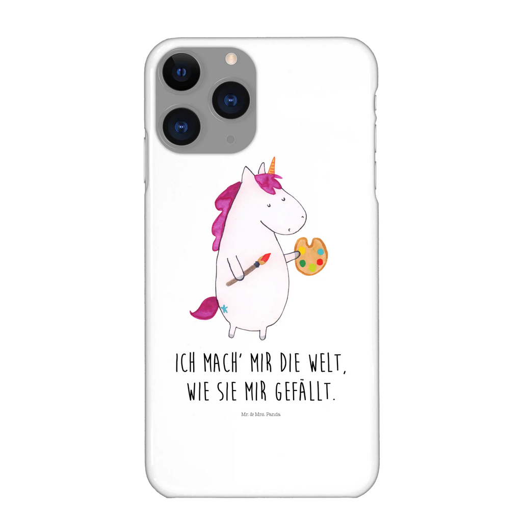 Handyhülle Einhorn Künstler Handyhülle, Hülle, Cover, Handy Case, Iphone X, Handycover, Handy, Iphone 10, Unicorn, Einhorn, Einhorn Deko, Einhörner, Maler, Englisch, Farbe, Artist, Zeichnen, Welt, Geschenk, Malen, Stift, Künstler, Pinsel