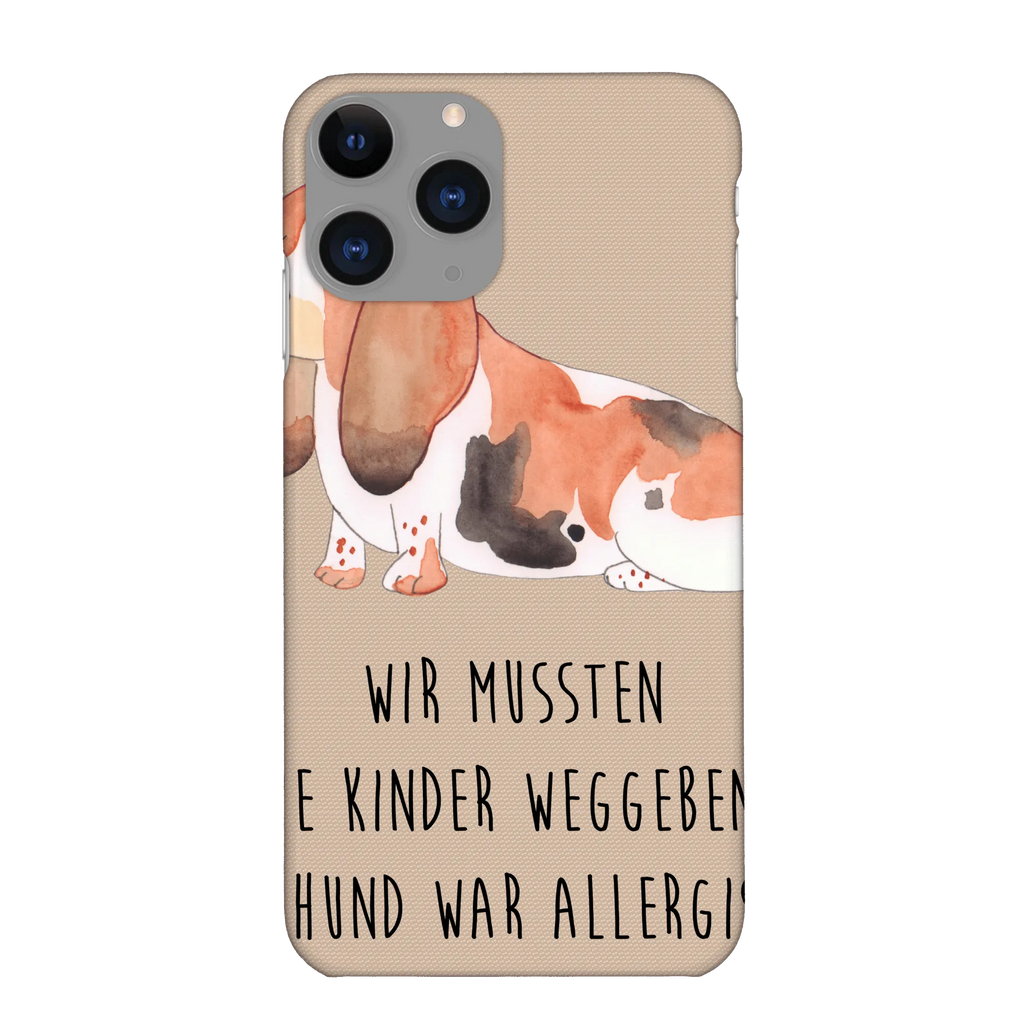 Etui na iPhone 11 pies Basset Hound Pies, motyw psa, zwierzę domowe, rasa psa, miłośnik zwierząt, właściciel psa, powiedzenia