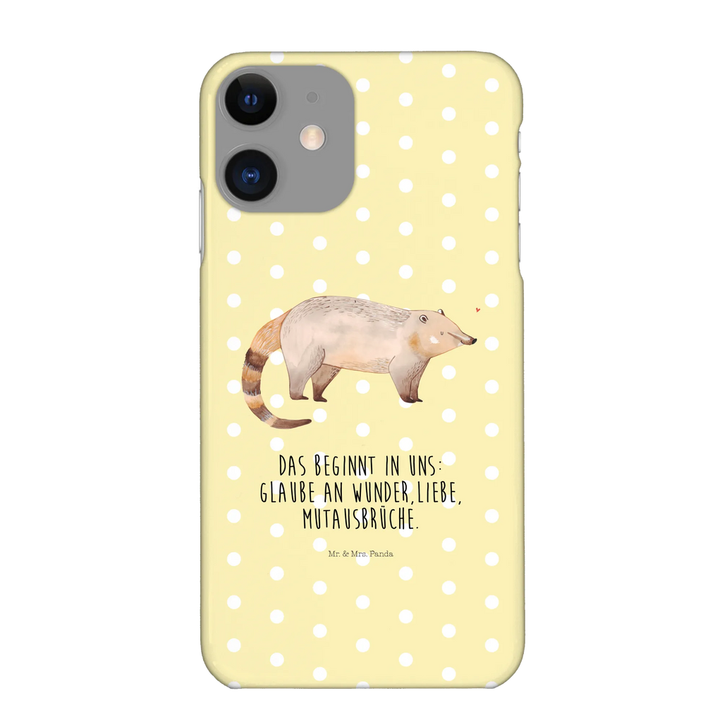 Etui na iPhone 10 Koati Iphone 10, Handycover, Handyhülle, Handy Case, Hülle, Cover, Handy, Iphone X, Lustige Sprüche, Tiermotive, Tiere, Gute Laune, Nasenbären, Nasenbär, Rüsselbär, Bär