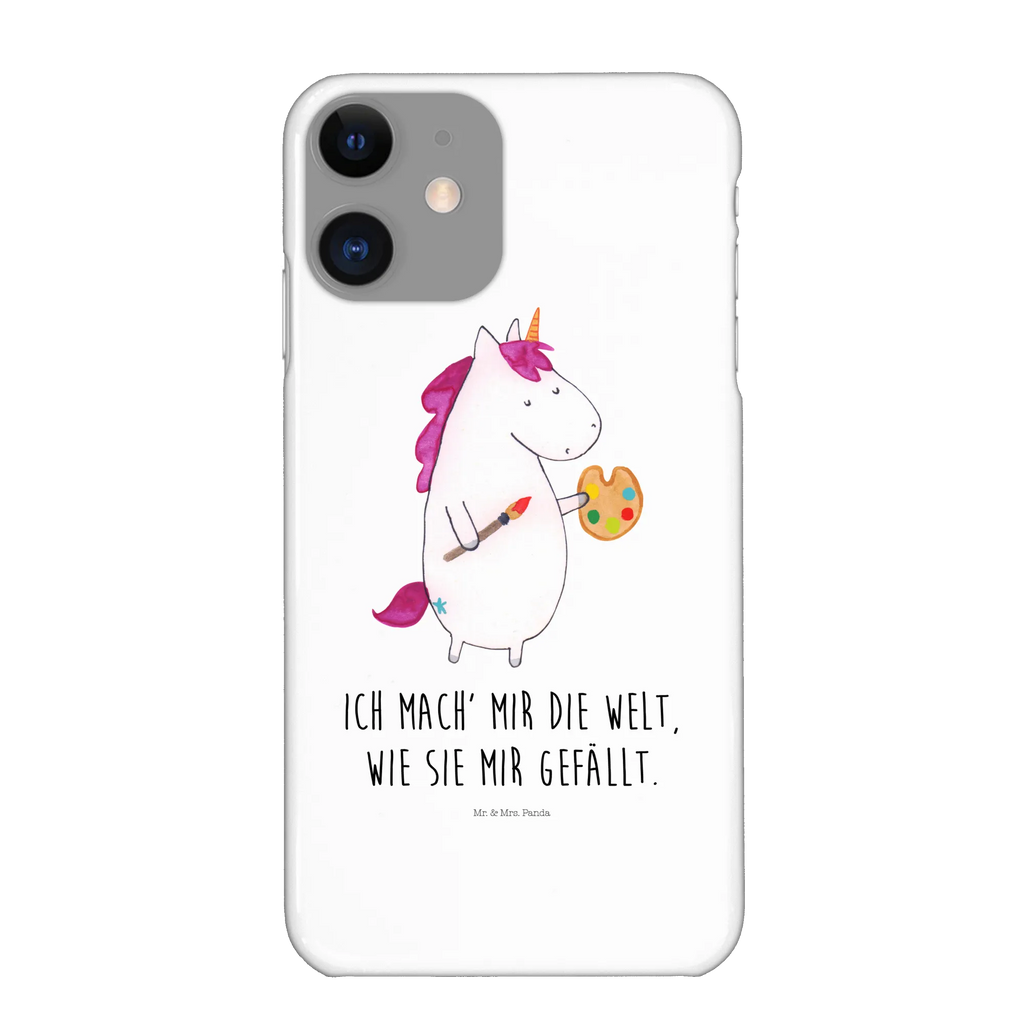 Handyhülle Einhorn Künstler Handyhülle, Hülle, Cover, Handy Case, Iphone X, Handycover, Handy, Iphone 10, Unicorn, Einhorn, Einhorn Deko, Einhörner, Maler, Englisch, Farbe, Artist, Zeichnen, Welt, Geschenk, Malen, Stift, Künstler, Pinsel