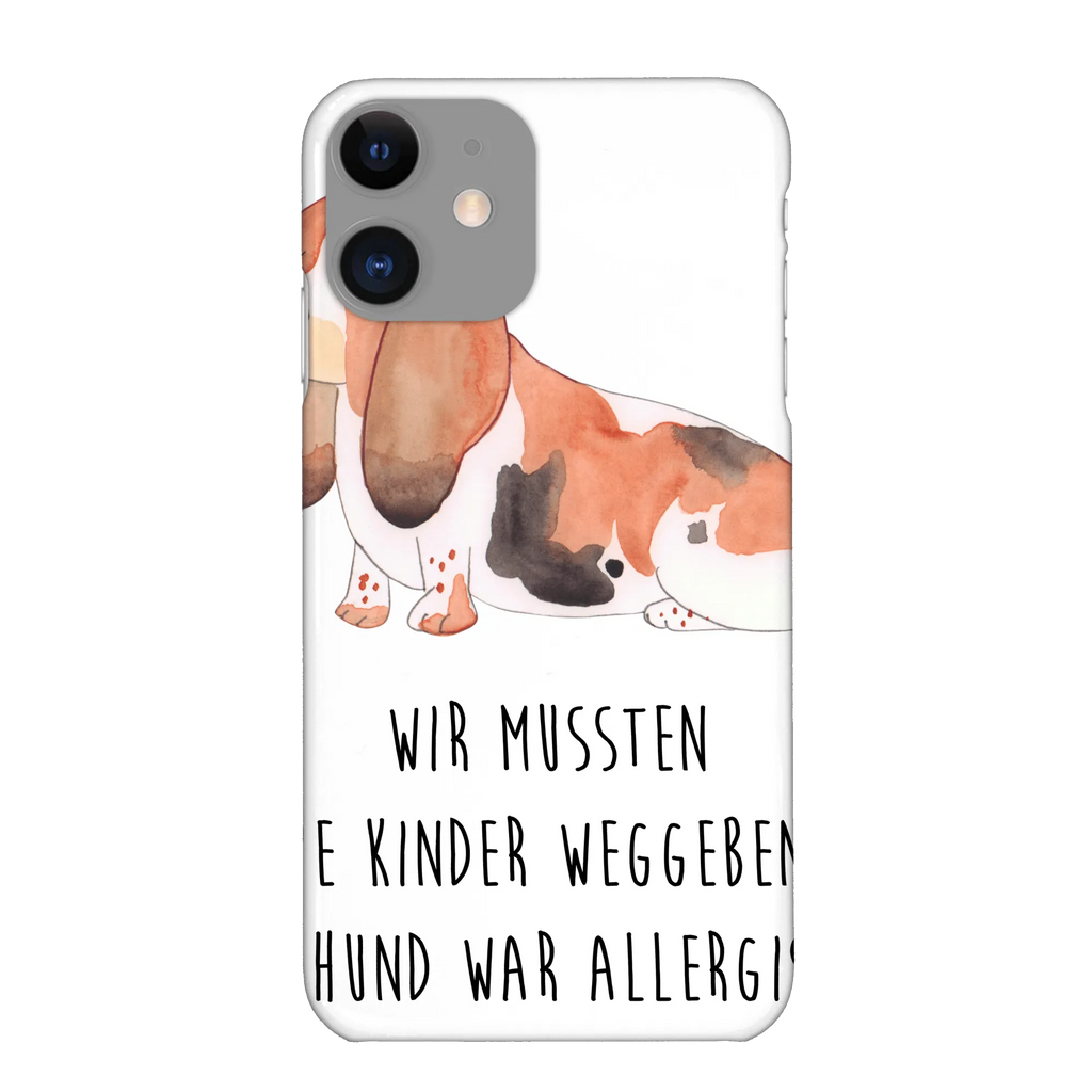 Etui na iPhone 11 pies Basset Hound Pies, motyw psa, zwierzę domowe, rasa psa, miłośnik zwierząt, właściciel psa, powiedzenia
