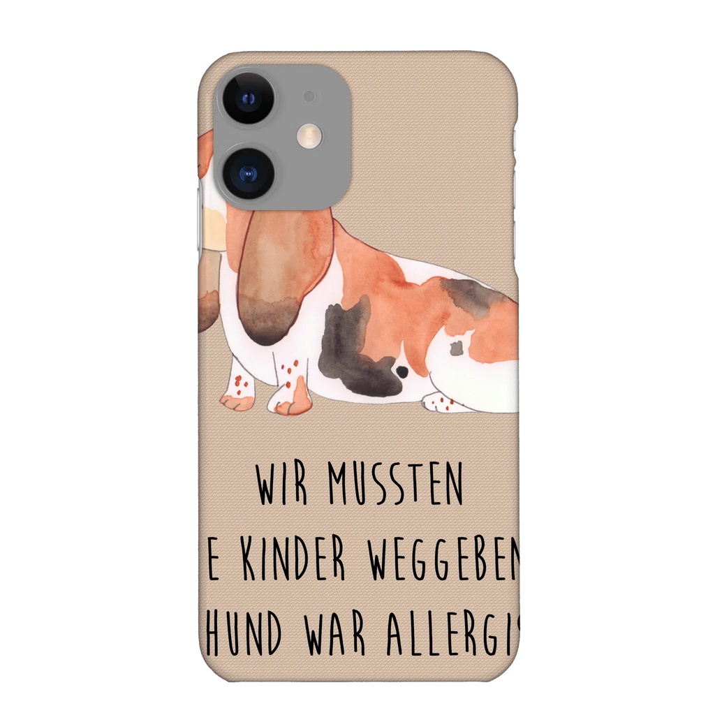 Etui na iPhone 11 pies Basset Hound Pies, motyw psa, zwierzę domowe, rasa psa, miłośnik zwierząt, właściciel psa, powiedzenia