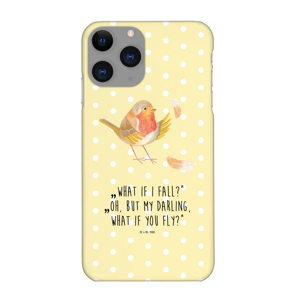 Etui na iPhone 10 rudzik Pióra Handyhülle, Cover, Handycover, Handy, Handy Case, Hülle, Iphone X, Iphone 10, Lustige Sprüche, Tiermotive, Tiere, Gute Laune, Motivation Sprüche, Motivationsbilder, Vogel, Rotkehlchen, fliegen, What If I Fall, Spruch Mut, Spruch Motivation