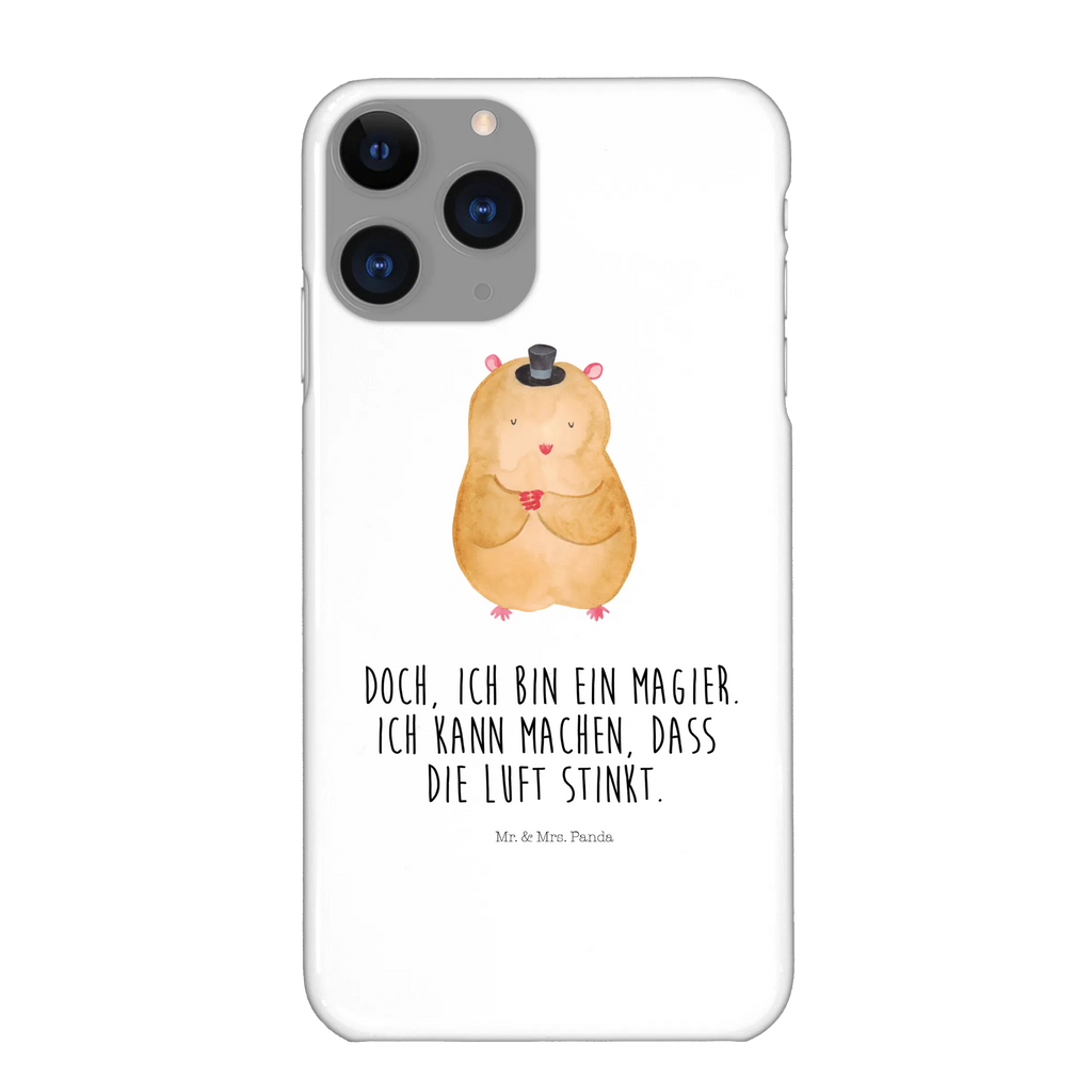 Etui na iPhone 11 Chomik kapelusz Handy, Handycover, Iphone X, Hülle, Iphone 10, Cover, Handyhülle, Handy Case, Lustige Sprüche, Tiermotive, Tiere, Gute Laune, Hamster, Zylinder, Magier, Zauberer, Hut, Zwerghamster