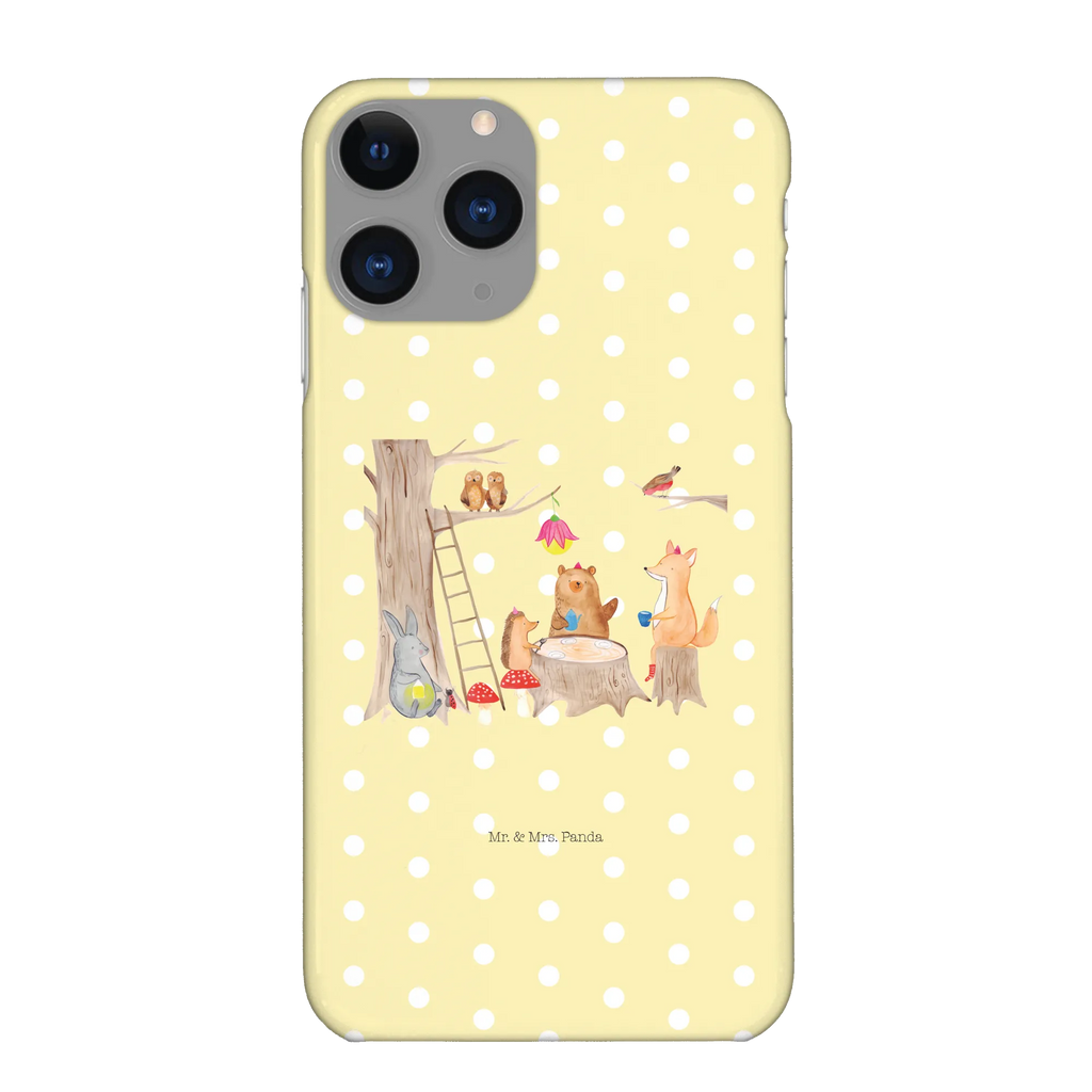 Phone case forest animals picnic Iphone XR, Handy Case, Iphone XR Handyhülle, Handyhülle, Premium Kunststoff, Tiere, Lustige Sprüche, Gute Laune, Tiermotive, Fuchs, Hase, Waldtiere, Igel, Eichhörnchen, Maus, Picknick, Wald