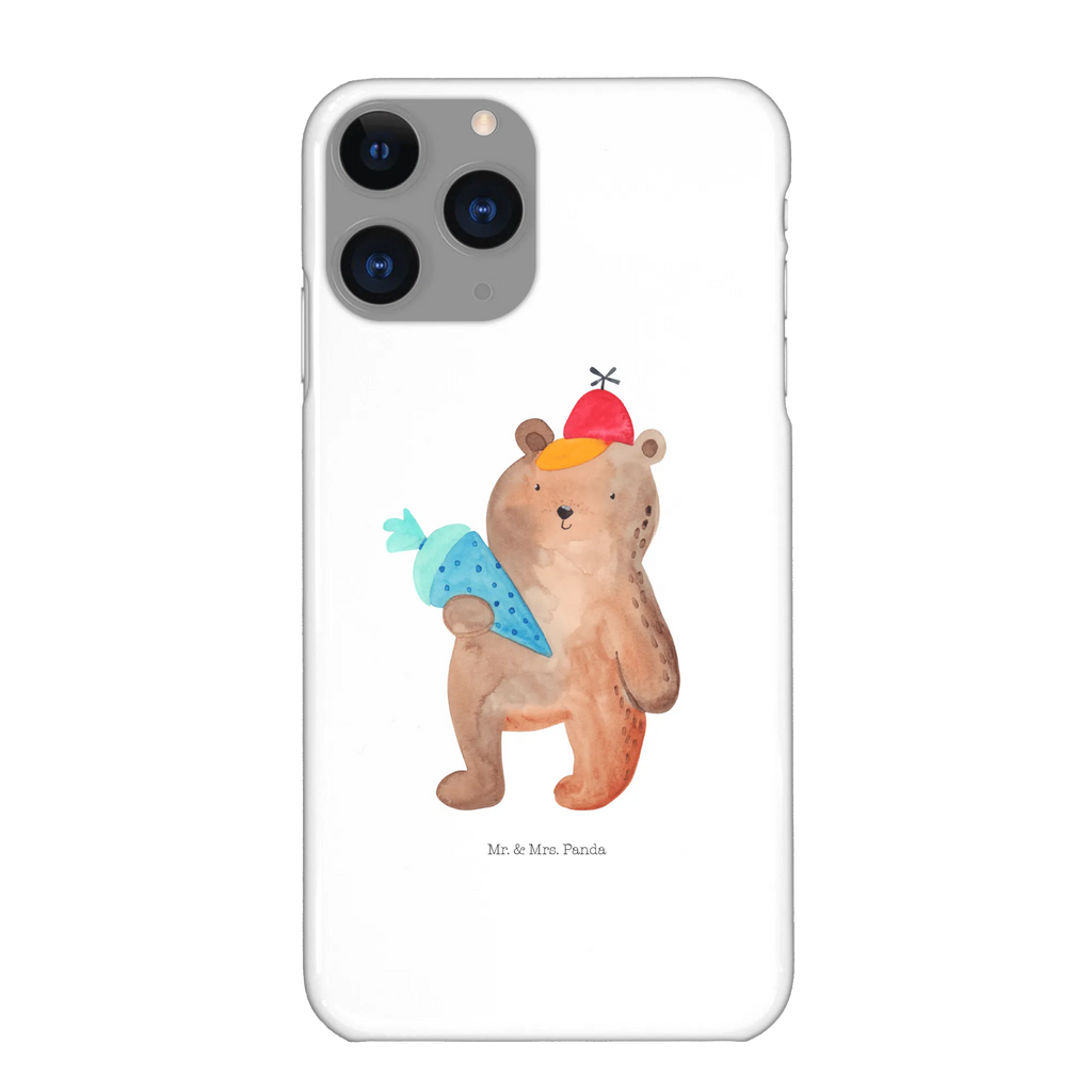 Phone case bear School cone cover, Iphone 10, mobile cover, mobile phone case, Iphone X, case, mobile phone, bear, teddy, teddy bear, cuddly toy, First day of school gift, Bear motif, Starting school, School enrolment gift, School bag, Primary school, School gift