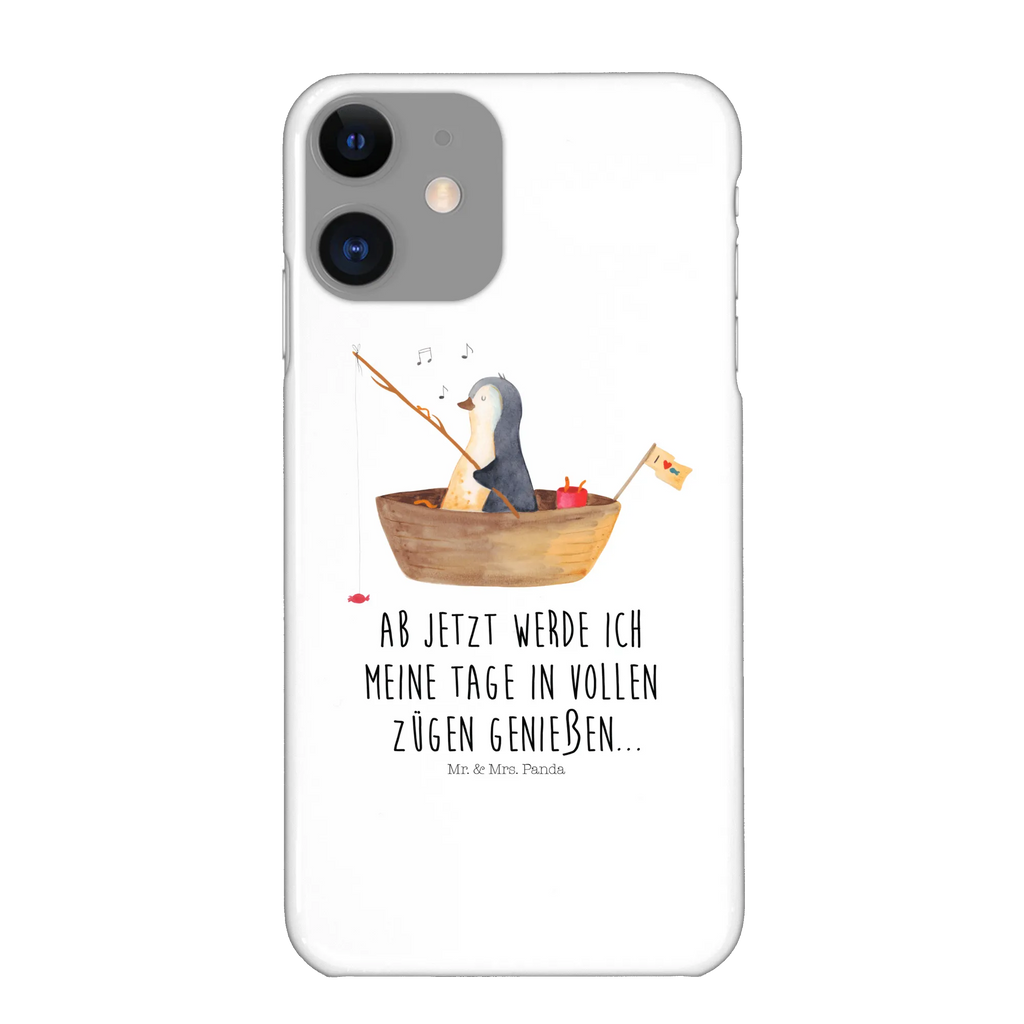 Etui na iPhone 10 pingwin łódka wędkarska Hülle, Cover, Iphone X, Handy Case, Iphone 10, Handycover, Handy, Handyhülle, Pinguin, Angeln, Angelboot, Trennung, Neustart, Pinguine, Motivation, Geschenkidee Liebeskummer, Leben, Genießen, Lebenslust, Neuanfang, Boot, Scheidung