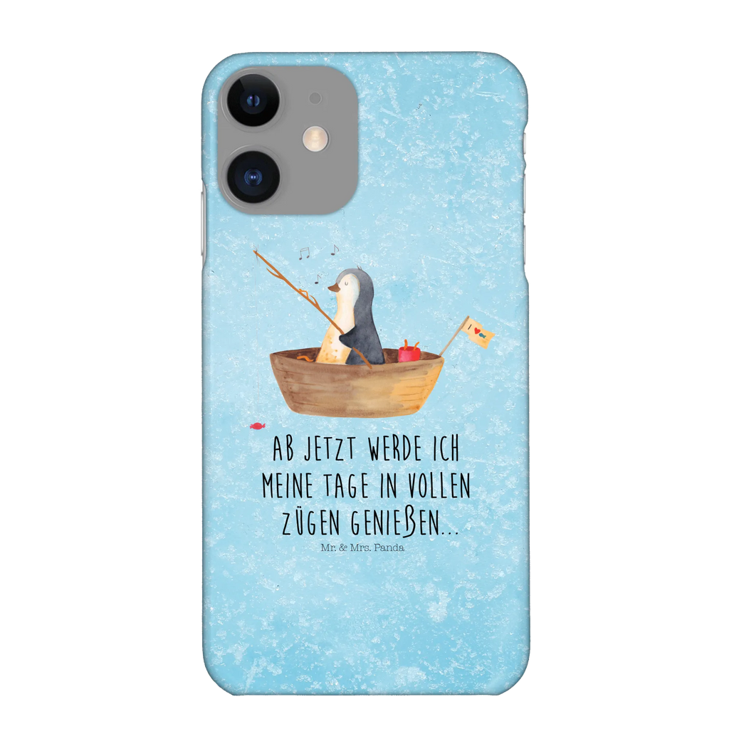 Etui na iPhone 10 pingwin łódka wędkarska Hülle, Cover, Iphone X, Handy Case, Iphone 10, Handycover, Handy, Handyhülle, Pinguin, Angeln, Angelboot, Trennung, Neustart, Pinguine, Motivation, Geschenkidee Liebeskummer, Leben, Genießen, Lebenslust, Neuanfang, Boot, Scheidung