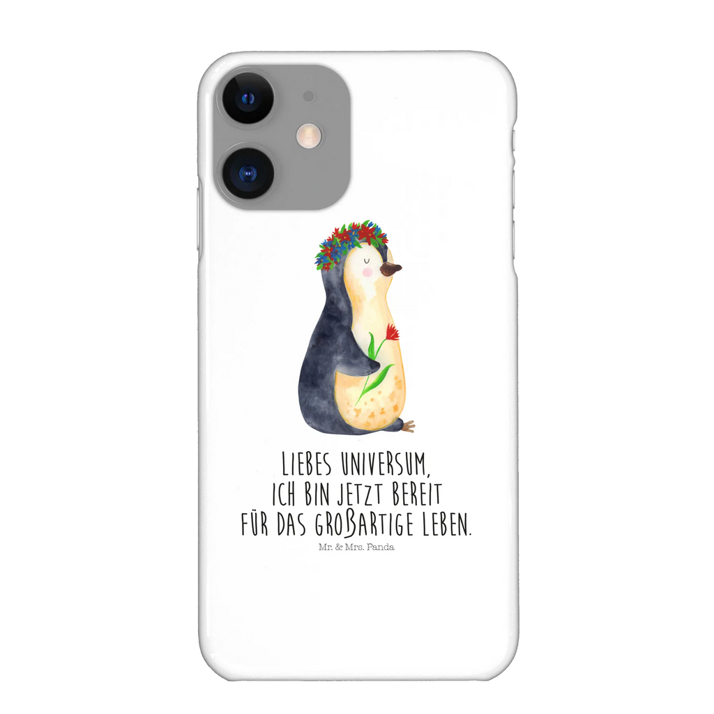Etui na iPhone 10 pingwin kwiaty Pinguin