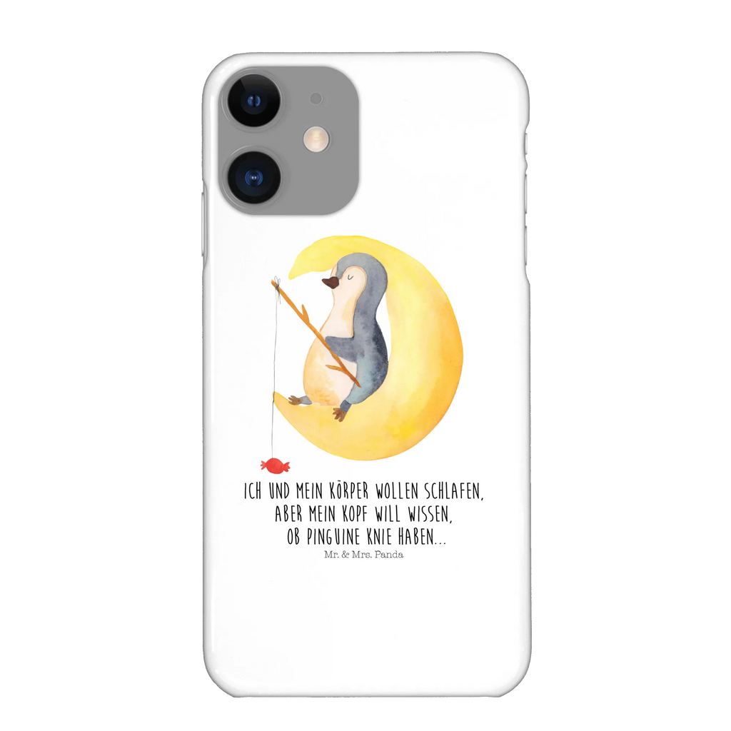 Etui na iPhone 10 pingwin księżyc Iphone 10, Handycover, Handy, Handy Case, Cover, Iphone X, Handyhülle, Hülle, Pinguin, Schlafzimmer, Gästezimmer, Pinguine, Einschlafen, schlafen, Schlafstörungen, Nachtruhe, Spruch