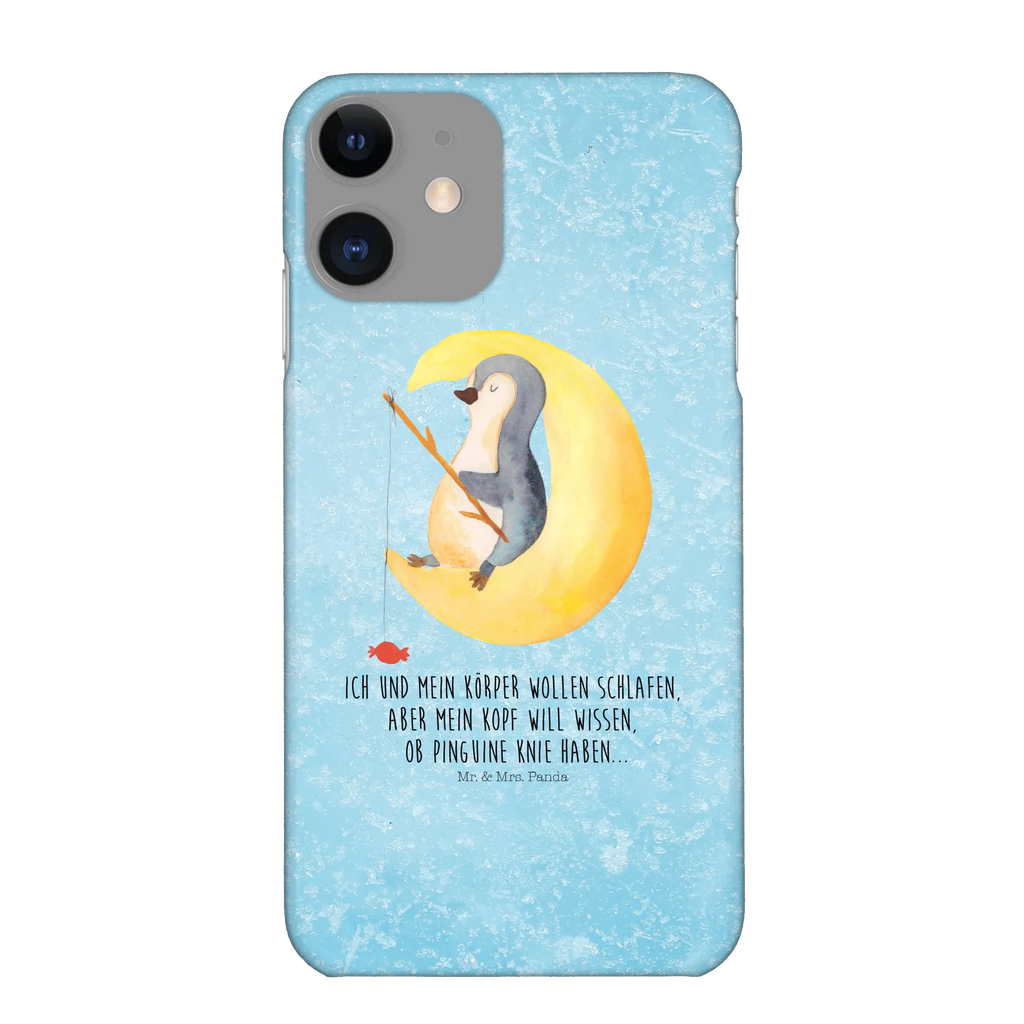 Etui na iPhone 10 pingwin księżyc Iphone 10, Handycover, Handy, Handy Case, Cover, Iphone X, Handyhülle, Hülle, Pinguin, Schlafzimmer, Gästezimmer, Pinguine, Einschlafen, schlafen, Schlafstörungen, Nachtruhe, Spruch