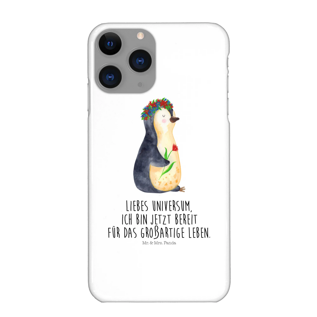 Etui na iPhone 10 pingwin kwiaty Pinguin