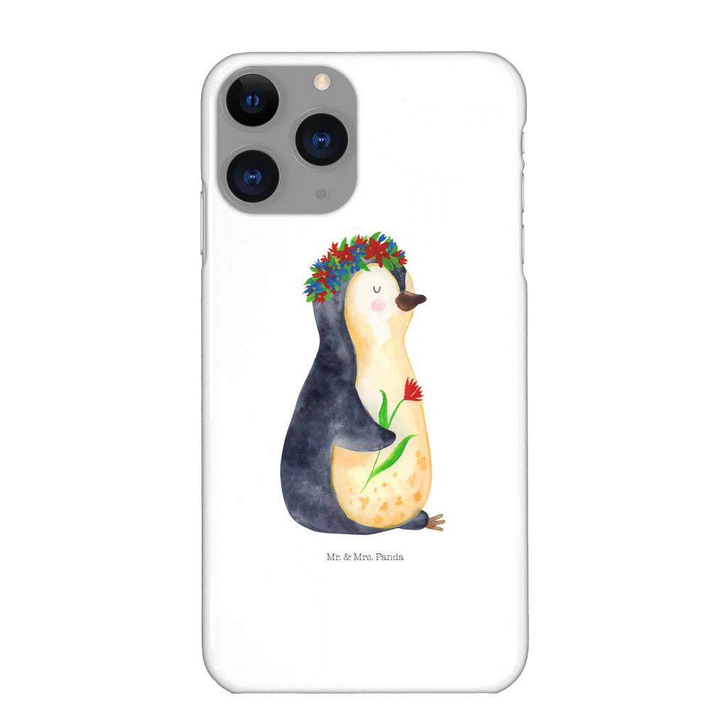 Etui na iPhone 10 pingwin kwiaty Pinguin