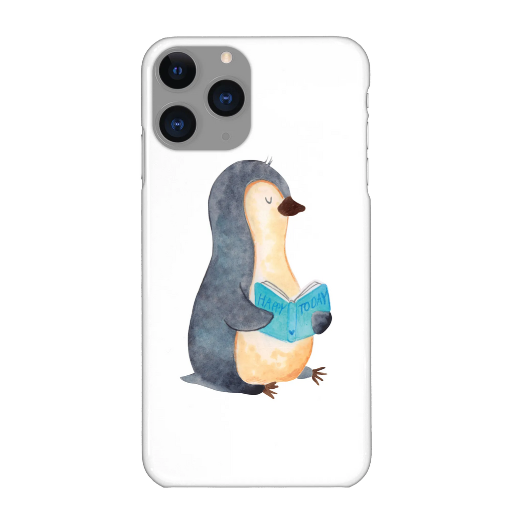 Etui na iPhone 10 pingwin książka Handy Case, Iphone X, Iphone 10, Handycover, Hülle, Cover, Handy, Handyhülle, Pinguin, Pinguine, Bücherwurm, Nichtstun, Buch, Lesen, Ferien, Faulenzen, Freizeit, Urlaub