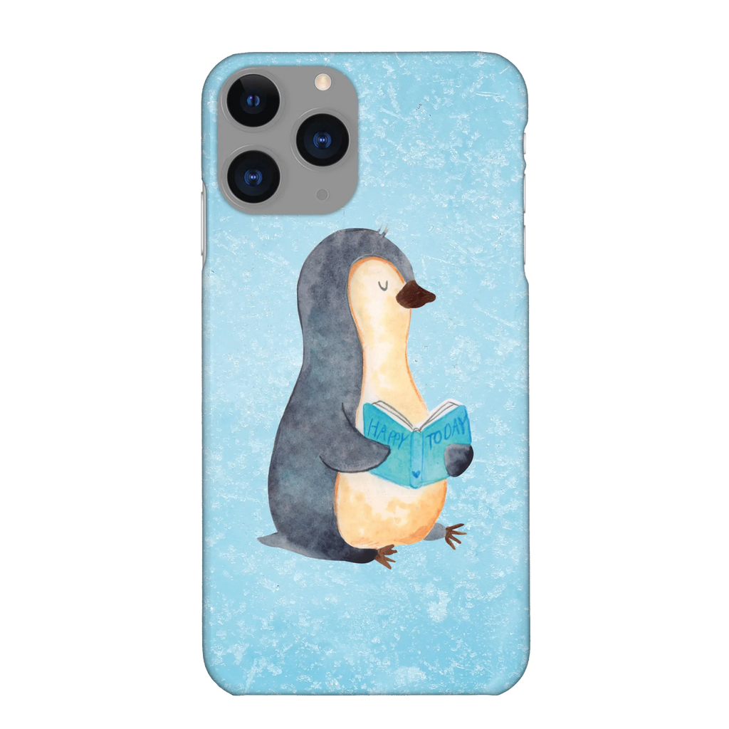 Etui na iPhone 10 pingwin książka Handy Case, Iphone X, Iphone 10, Handycover, Hülle, Cover, Handy, Handyhülle, Pinguin, Pinguine, Bücherwurm, Nichtstun, Buch, Lesen, Ferien, Faulenzen, Freizeit, Urlaub