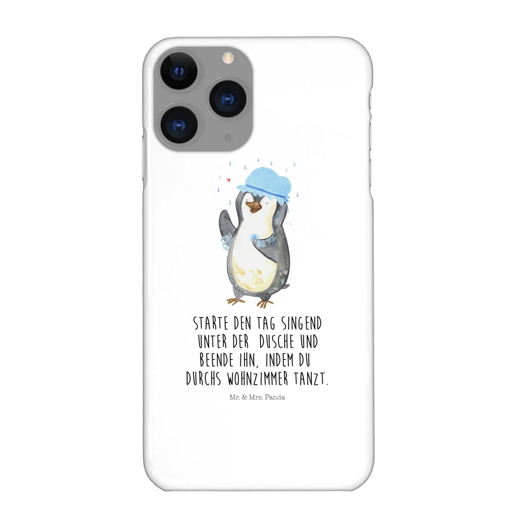 Handyhülle Pinguin Duschen Iphone 10, Cover, Handy, Handyhülle, Hülle, Handycover, Handy Case, Iphone X, Pinguin, Neuanfang, Dusche, Neustart, Motivation, glücklich sein, Duschen, Lebensmotto, Pinguine