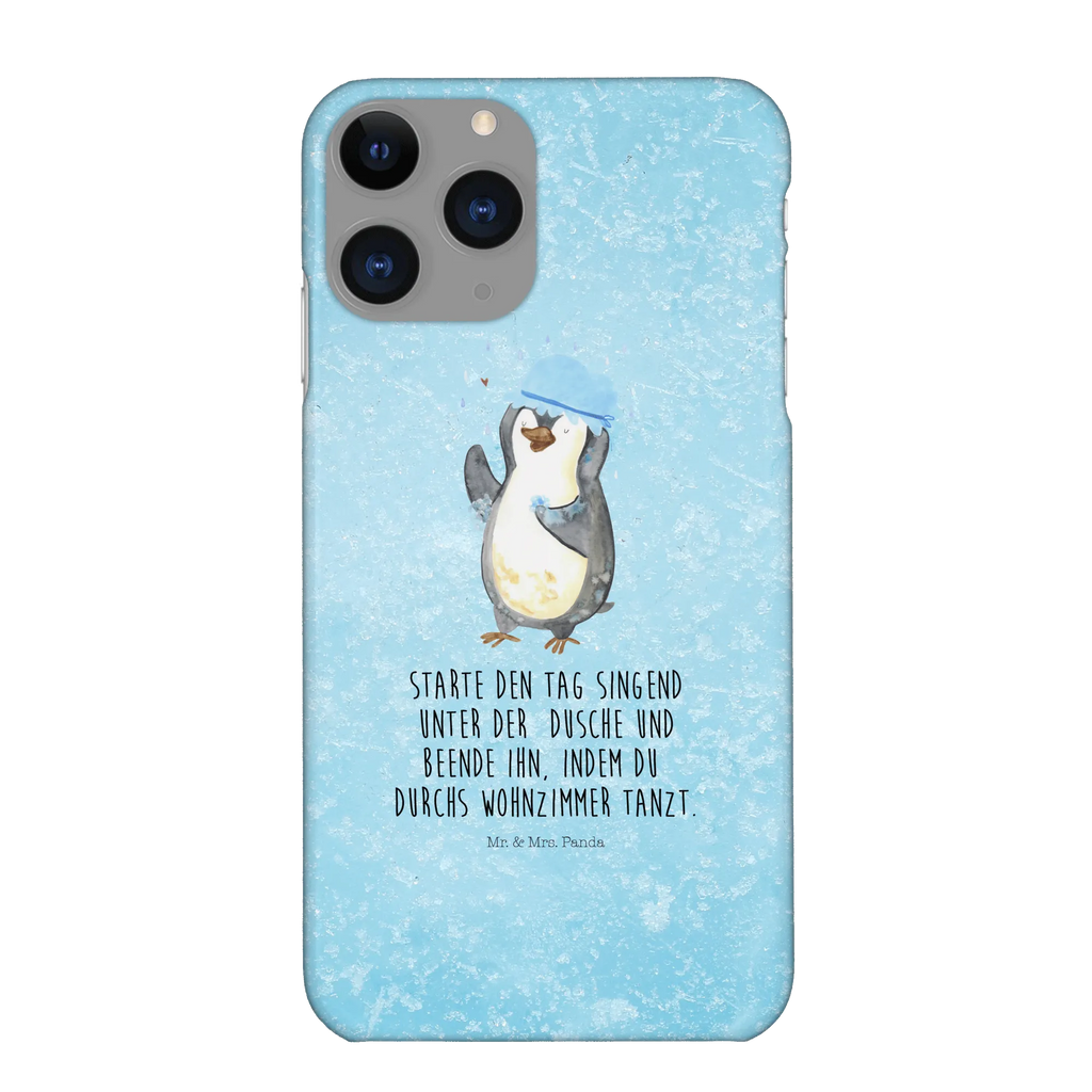 Handyhülle Pinguin Duschen Iphone 10, Cover, Handy, Handyhülle, Hülle, Handycover, Handy Case, Iphone X, Pinguin, Neuanfang, Dusche, Neustart, Motivation, glücklich sein, Duschen, Lebensmotto, Pinguine