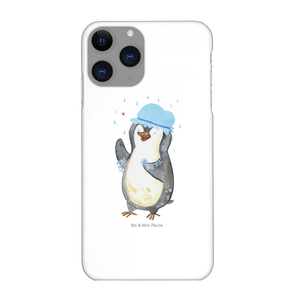 Handyhülle Pinguin Duschen Iphone 10, Cover, Handy, Handyhülle, Hülle, Handycover, Handy Case, Iphone X, Pinguin, Neuanfang, Dusche, Neustart, Motivation, glücklich sein, Duschen, Lebensmotto, Pinguine