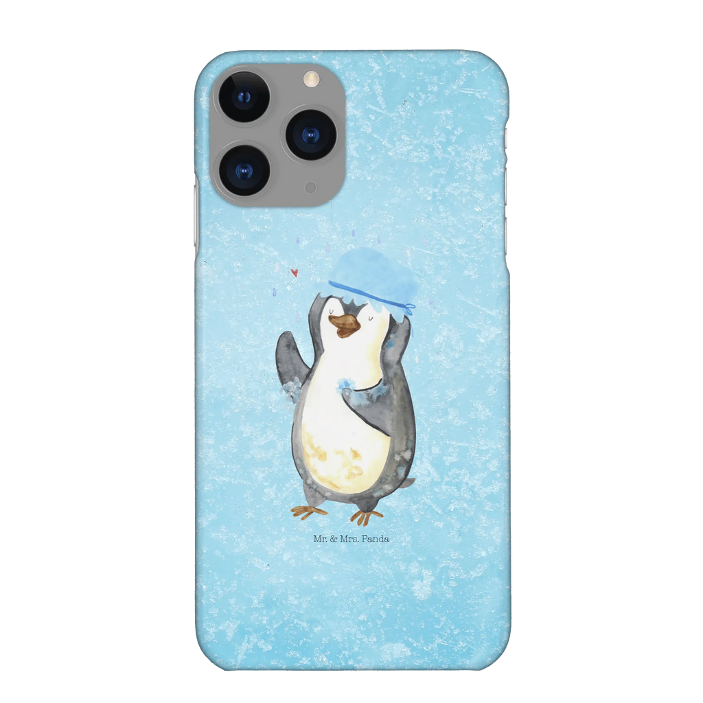 Handyhülle Pinguin Duschen Iphone 10, Cover, Handy, Handyhülle, Hülle, Handycover, Handy Case, Iphone X, Pinguin, Neuanfang, Dusche, Neustart, Motivation, glücklich sein, Duschen, Lebensmotto, Pinguine