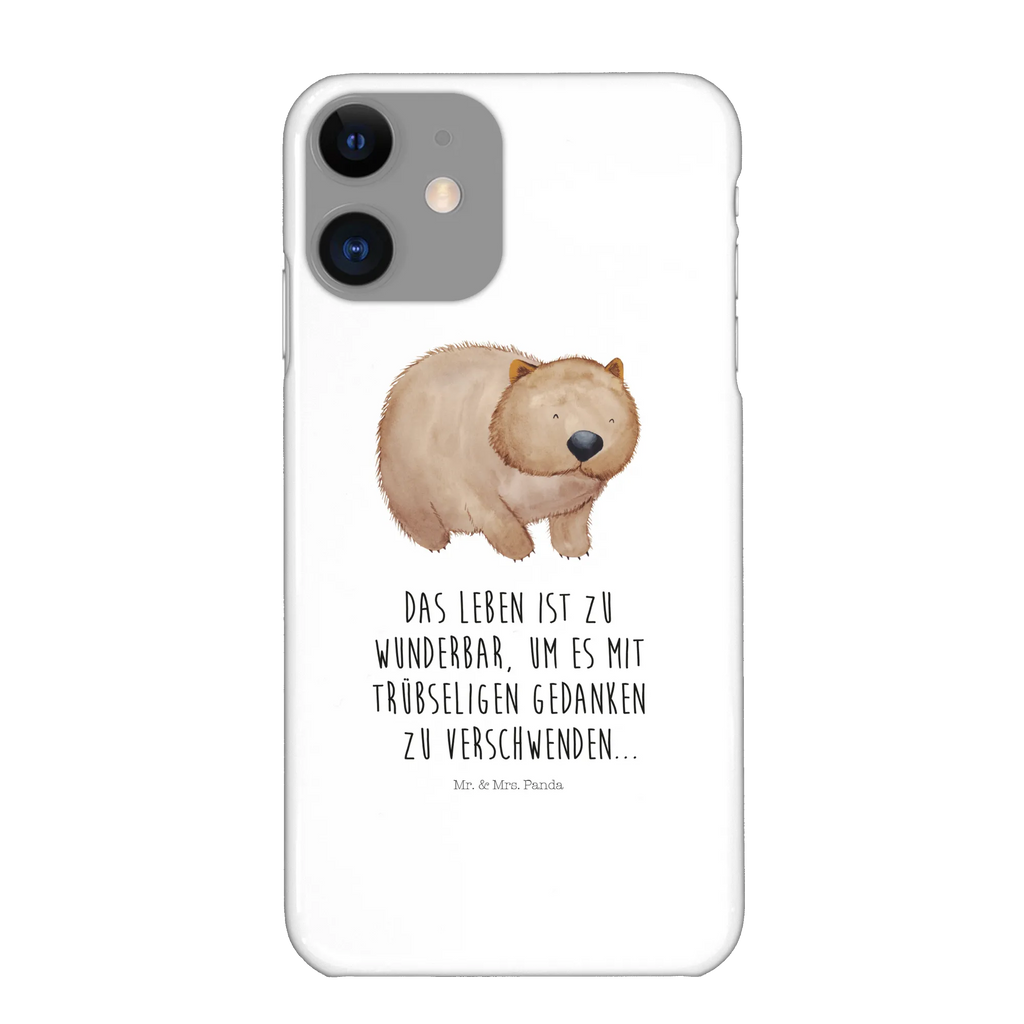 Phone case Wombat mobile phone case, mobile phone, Iphone 10, mobile cover, Iphone X, case, cover, small animals, cute, funny, cute animal motives, hand drawn, small world, funny sayings, good mood, happy, gifts, gift ideas, special gifts, animal lover, card, Wombat, Australia, motivation, saying, life is beautiful