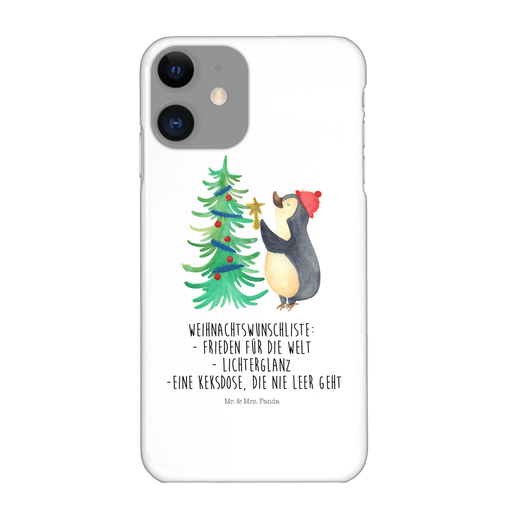 Etui na iPhone 10 Pingwin choinka Iphone 10, Handycover, Handy Case, Handyhülle, Iphone X, Handy, Hülle, Cover, Wintermotiv, Weihnachten, Winter, Weihnachtsdeko, Nikolaus, Advent, Heiligabend, Pinguin