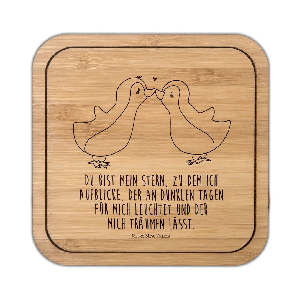 Kwadratowa podkładka Pingwin Miłość Miłość, partner, przyjaciel, przyjaciółka, mąż, żona, wesele, zaręczyny, prośba o rękę, prezent miłosny, rocznica, dzień ślubu