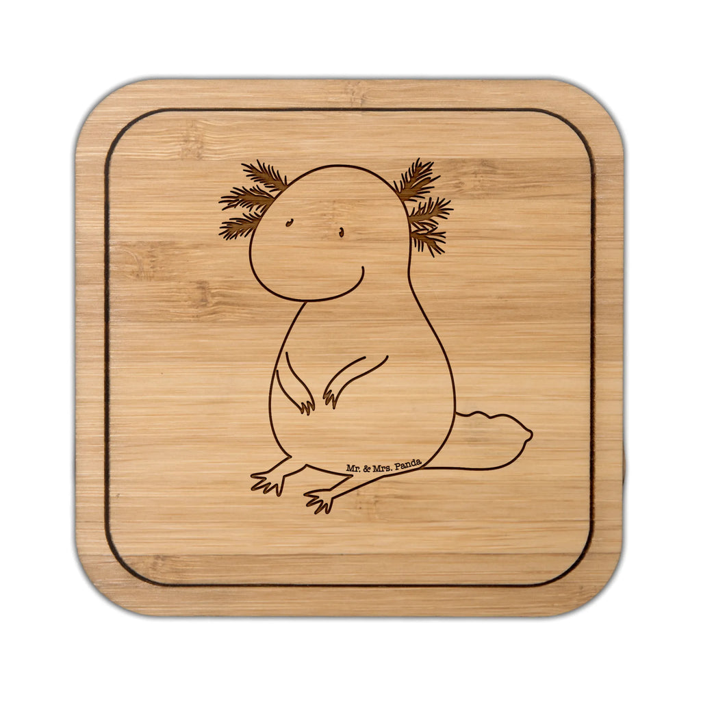 Square coaster axolotl zero gifts, party, glasses, glass coasters, wood, set, square, giveaways, glass, gift, coasters, breakfast, presents, Axolotl, Axelotl, marine animals, Mexican walking fish, salamander, cheerful, contented, girlfriend, Axolot, worldly wisdom, lifestyle, love, happy, wisdom