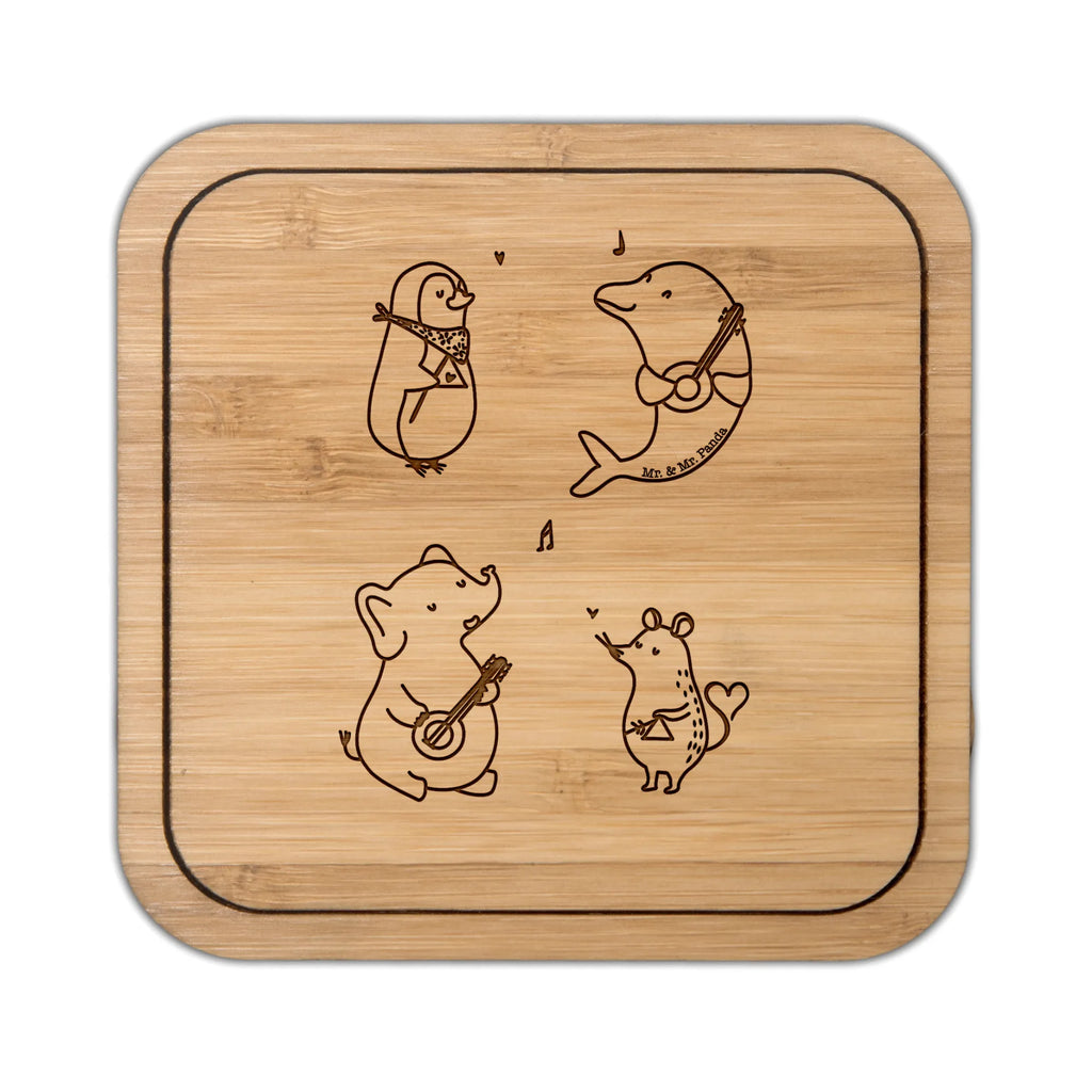 Square coaster Big tape breakfast, gift, wood, square, glasses, set, giveaways, presents, gifts, glass coasters, glass, party, coasters, small animals, cute, funny, cute animal motives, hand drawn, small world, funny sayings, good mood, happy, gift ideas, special gifts, animal lover, card, music, band, guitar, triangle, elephant, mouse, penguin, musicians, dolphin, dog