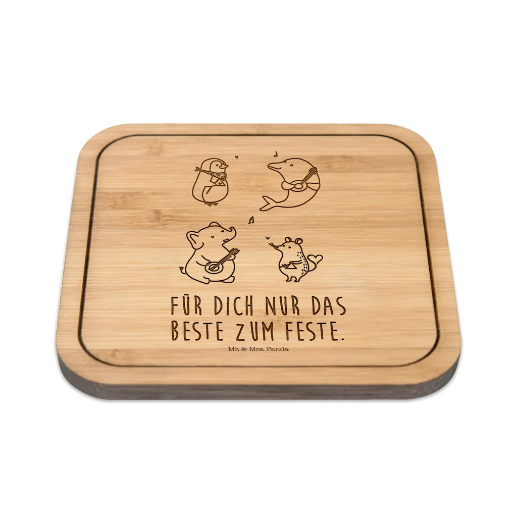 Square coaster Big tape breakfast, gift, wood, square, glasses, set, giveaways, presents, gifts, glass coasters, glass, party, coasters, small animals, cute, funny, cute animal motives, hand drawn, small world, funny sayings, good mood, happy, gift ideas, special gifts, animal lover, card, music, band, guitar, triangle, elephant, mouse, penguin, musicians, dolphin, dog