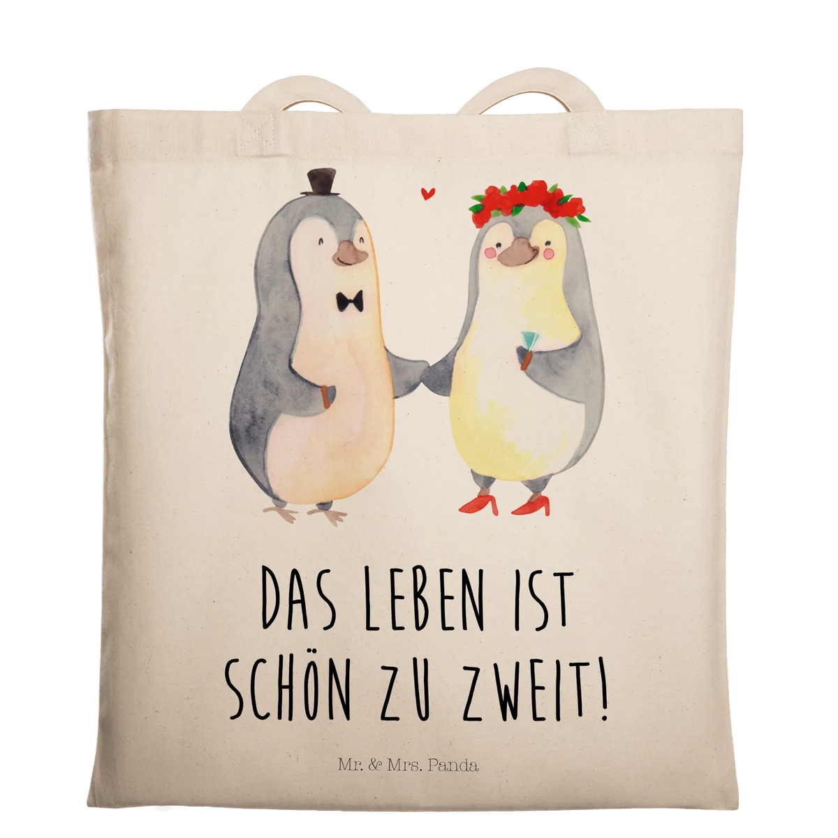Tote bag Penguins getting married gift for him, Love gift, gift for her, anniversary gift, Loving, Two, Together, Marriage, Proposal of marriage