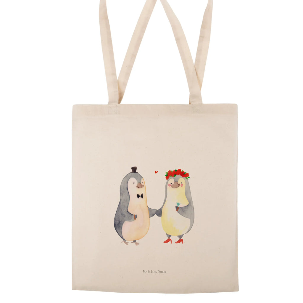 Tote bag Penguins getting married Einkaufstüte, Shopper, Beutel, Beuteltasche, Jutetasche, Schultertasche, Laptoptasche, Stofftasche, Tragetasche, Umhängetasche, Tasche, Badetasche, Jutebeutel, Strandtasche, Einkaufstasche, Stoffbeutel, Liebe, Partner, Freund, Freundin, Ehemann, Ehefrau, Heiraten, Verlobung, Heiratsantrag, Liebesgeschenk, Jahrestag, Hocheitstag