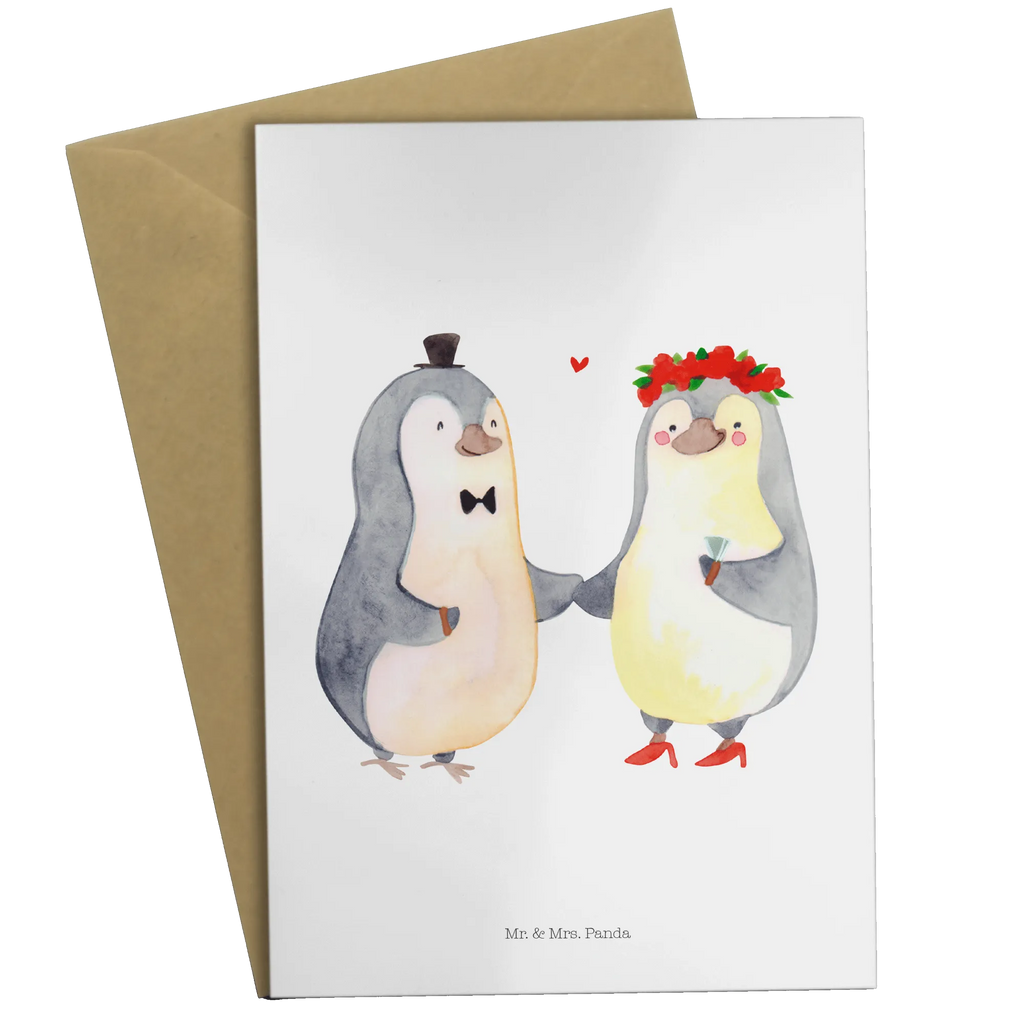 Grußkarte Pinguin Heirat Glückwunschkarte, Geburtstagskarte, Hochzeitskarte, Einladungskarte, Grußkarte, Klappkarte, Karte, Ansichtskarten, Liebe, Partner, Freund, Freundin, Ehemann, Ehefrau, Heiraten, Verlobung, Heiratsantrag, Liebesgeschenk, Jahrestag, Hocheitstag
